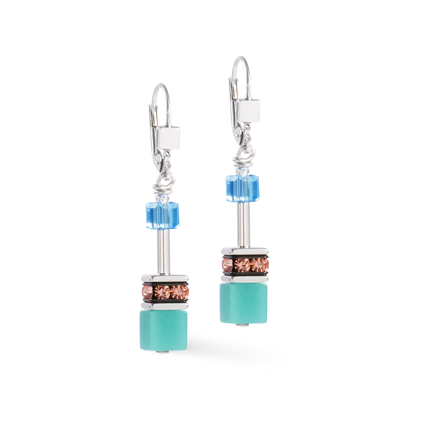 Boucles d'oreilles GeoCUBE® Iconic Magic argent - Image 2