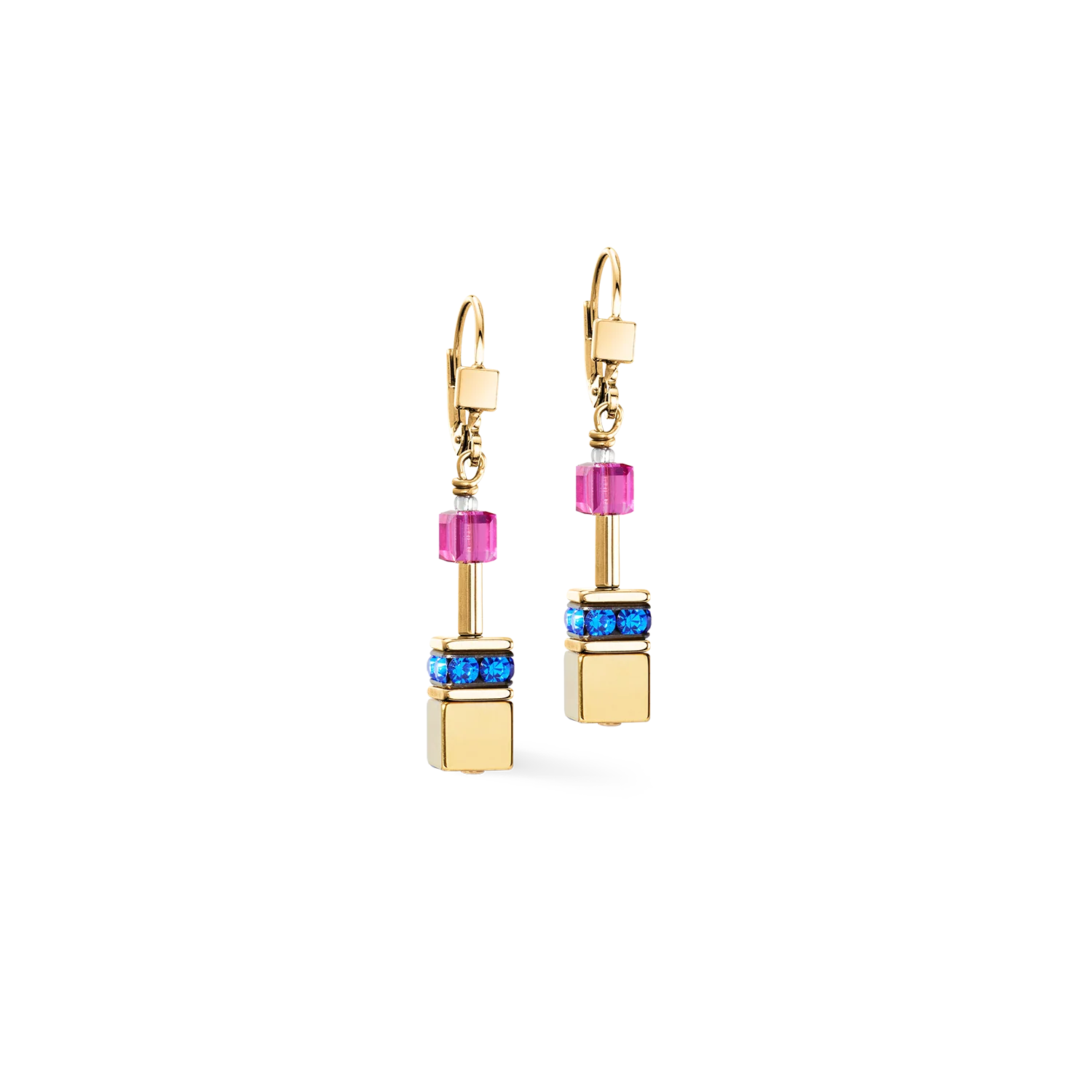 Boucles d'oreilles GeoCUBE® Iconic Metallic Rainbow or
