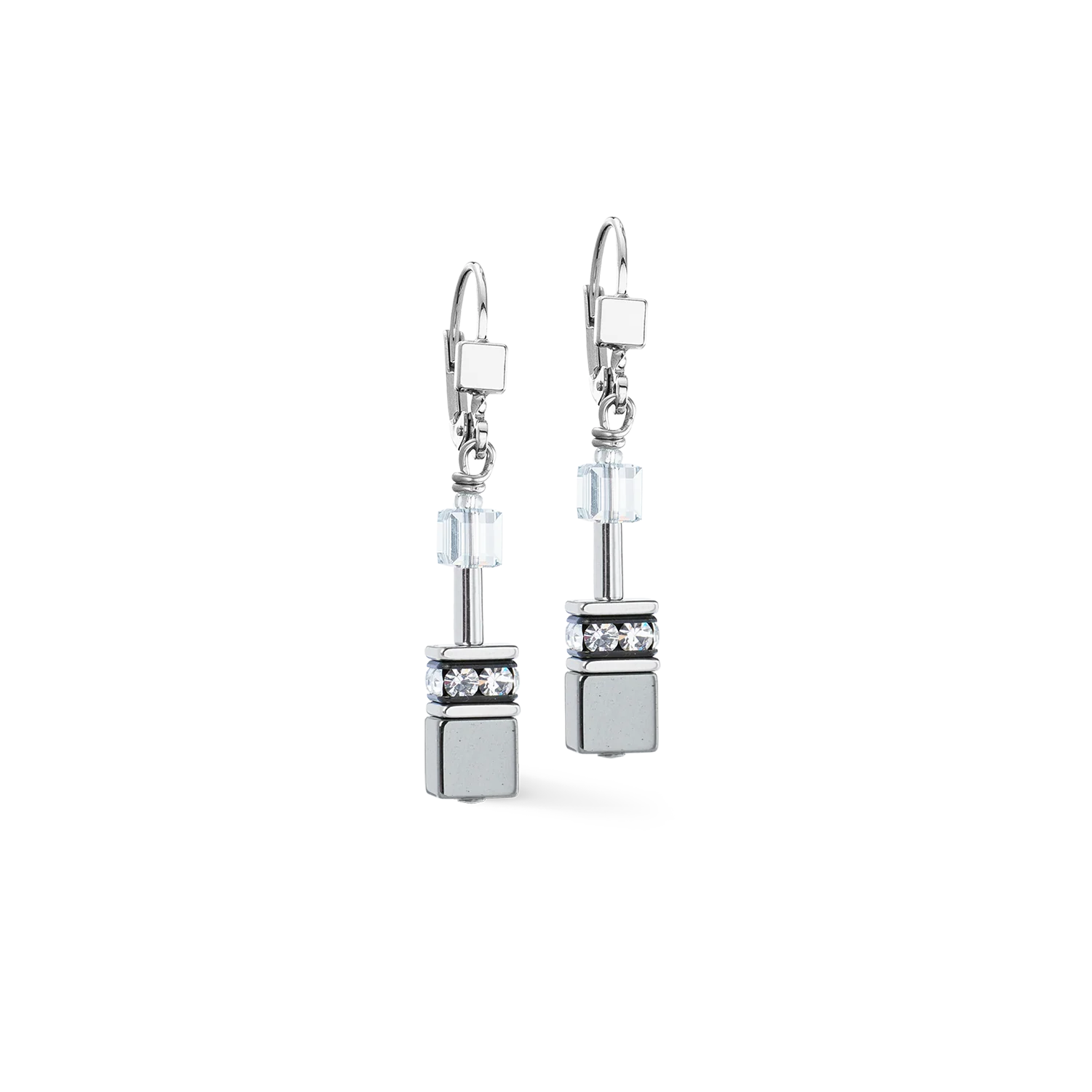 Boucles d'oreilles GeoCUBE® platinum