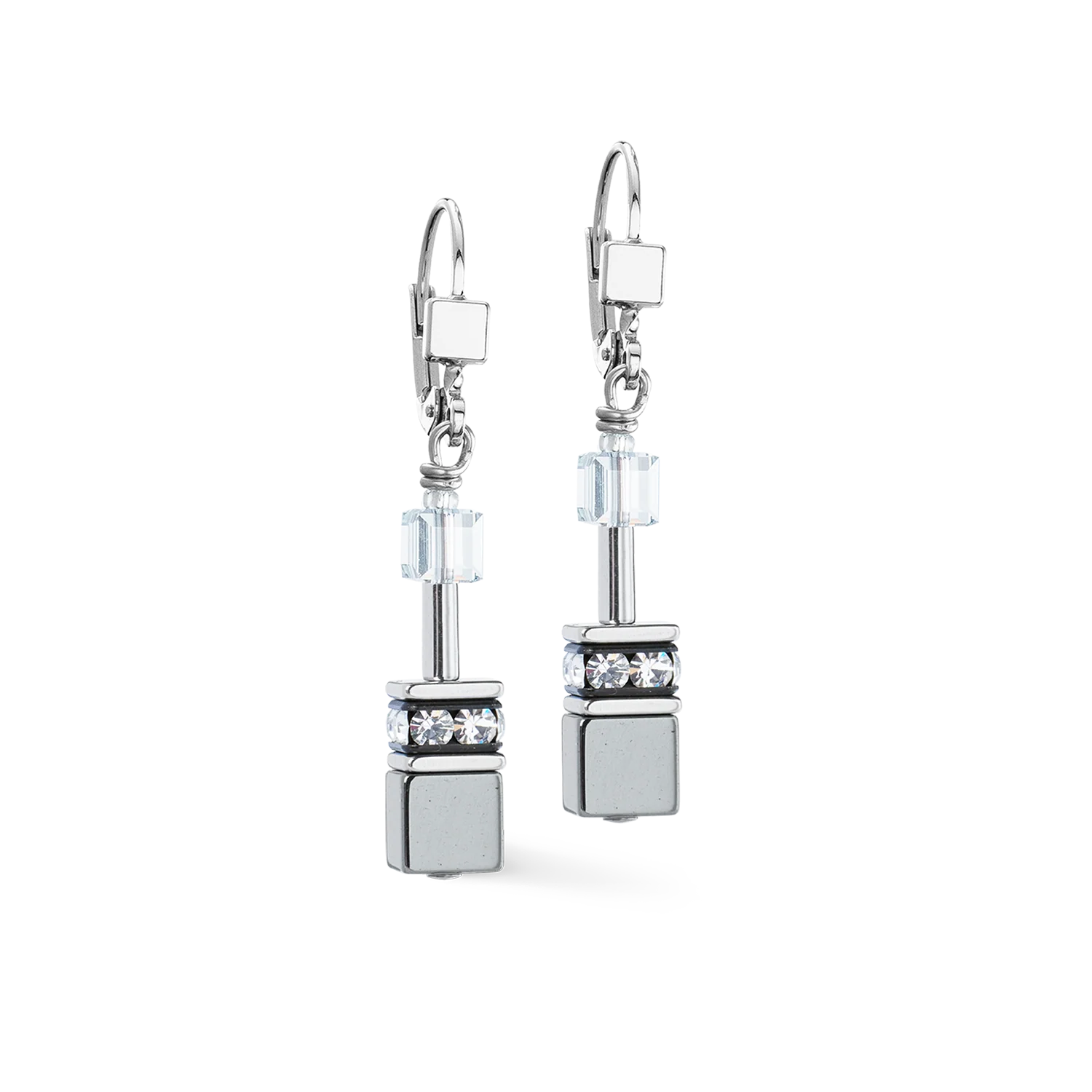 Boucles d'oreilles GeoCUBE® platinum - Image 2