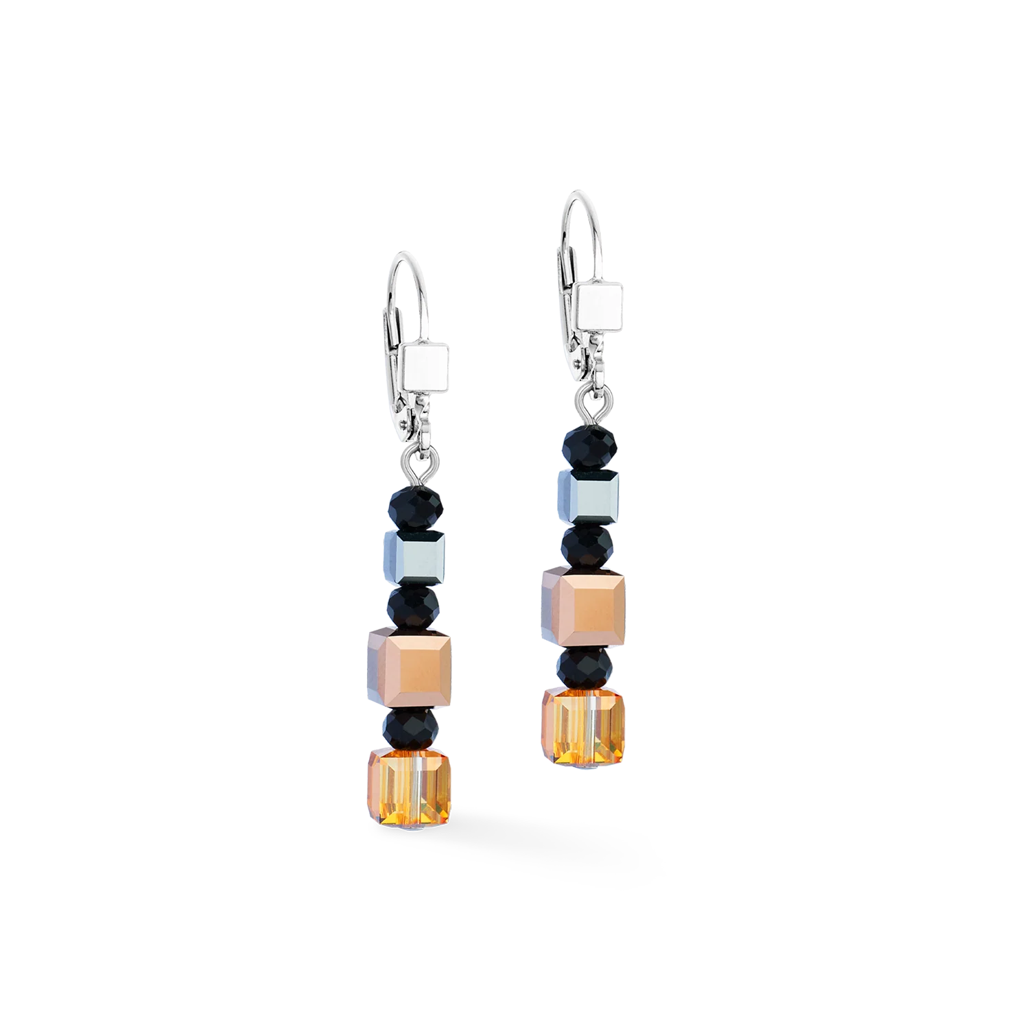 Boucles d'oreilles GeoCUBE® Precious Nature tricolor - Image 2