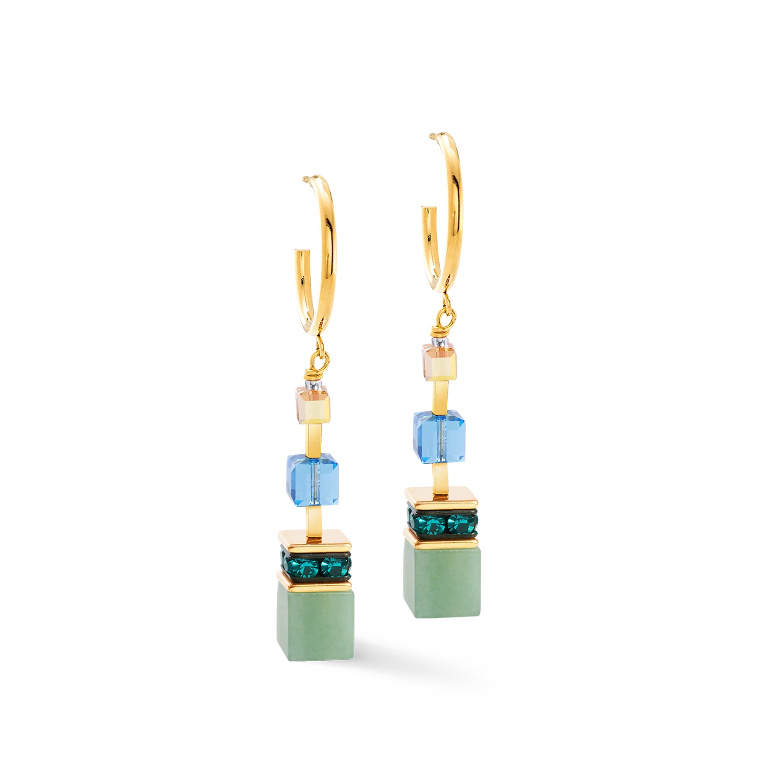 Boucles d'oreilles GeoCUBE® Precious Statement or-spring