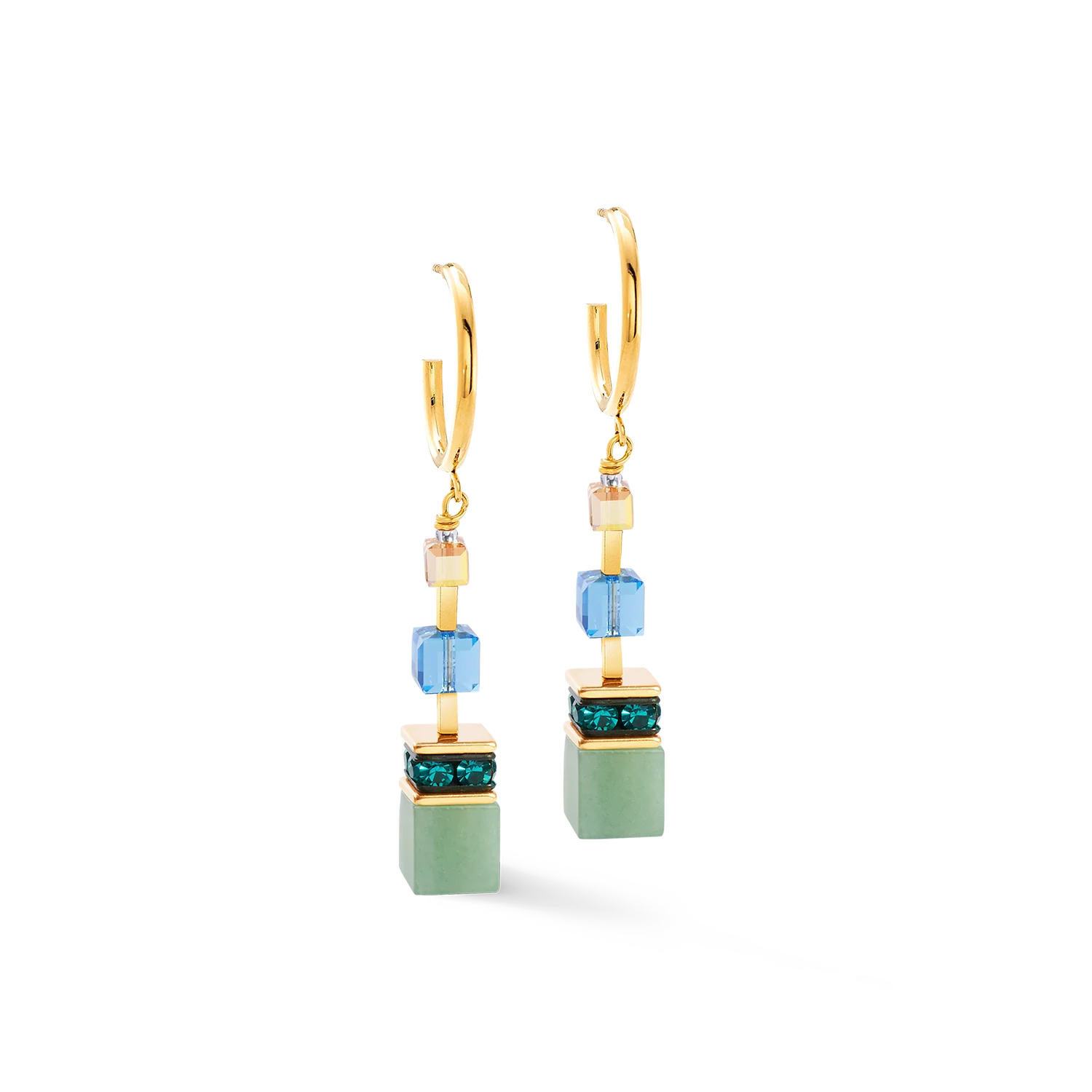 Boucles d'oreilles GeoCUBE® Precious Statement or-spring - Image 2