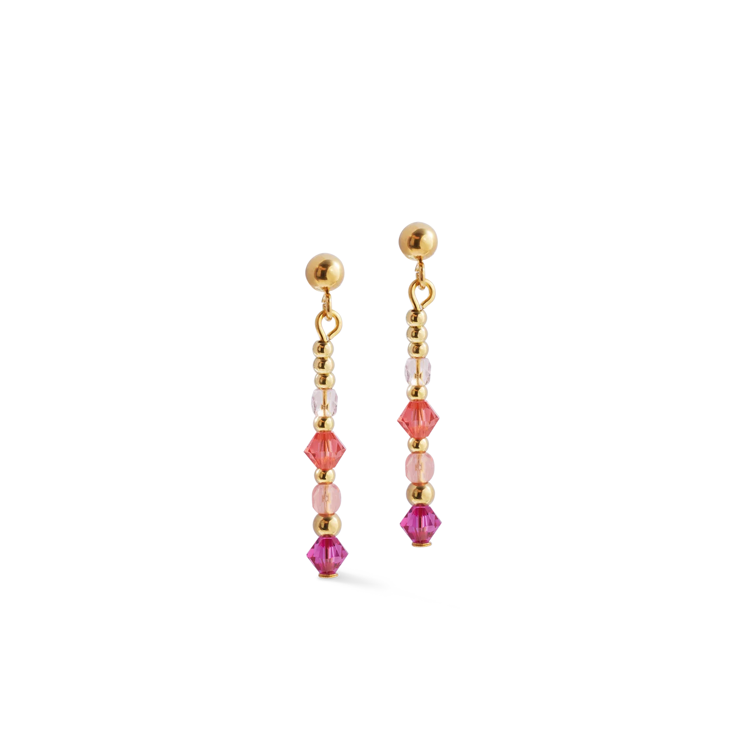 Boucles d'oreilles Golden Sphere Shape Mix rose