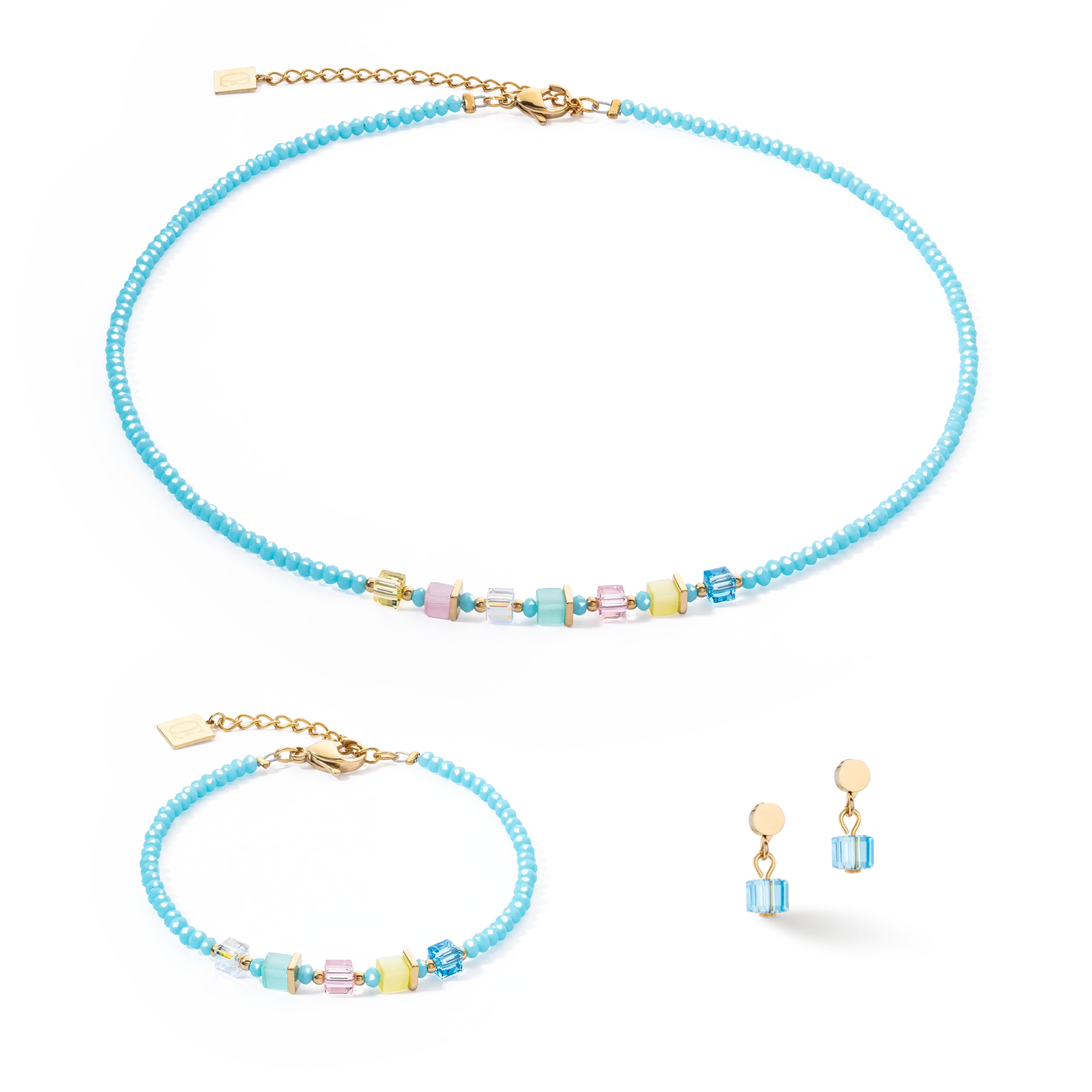 Boucles d'oreilles Joyful Colours turquoise-multicolore - Image 3