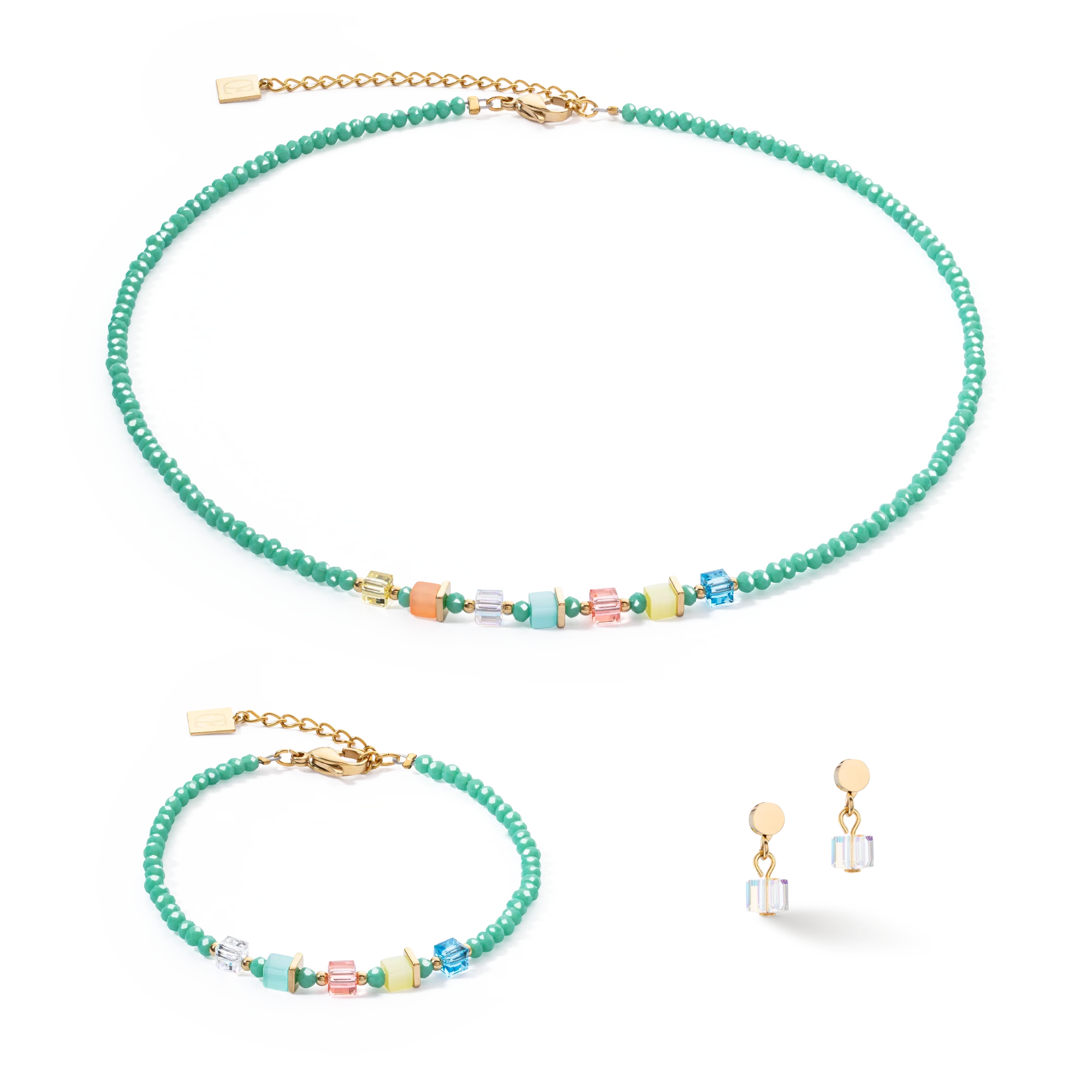 Boucles d'oreilles Joyful Colours vert-multicolore - Image 3