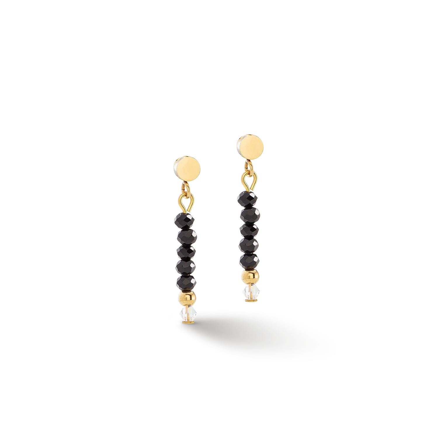 Boucles d'oreilles Little Twinkle or-noir