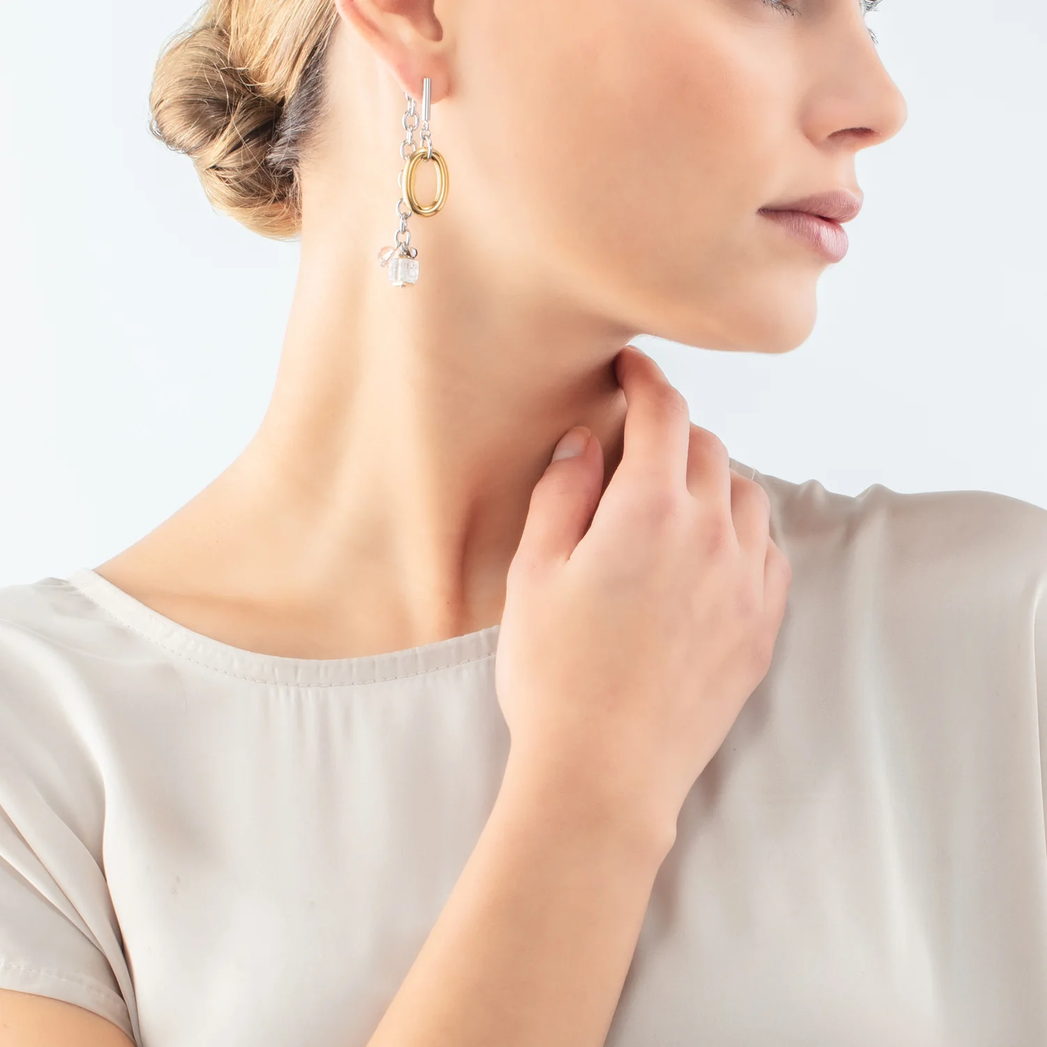Boucles d'oreilles Neptunes Treasure bicolore - Image 4