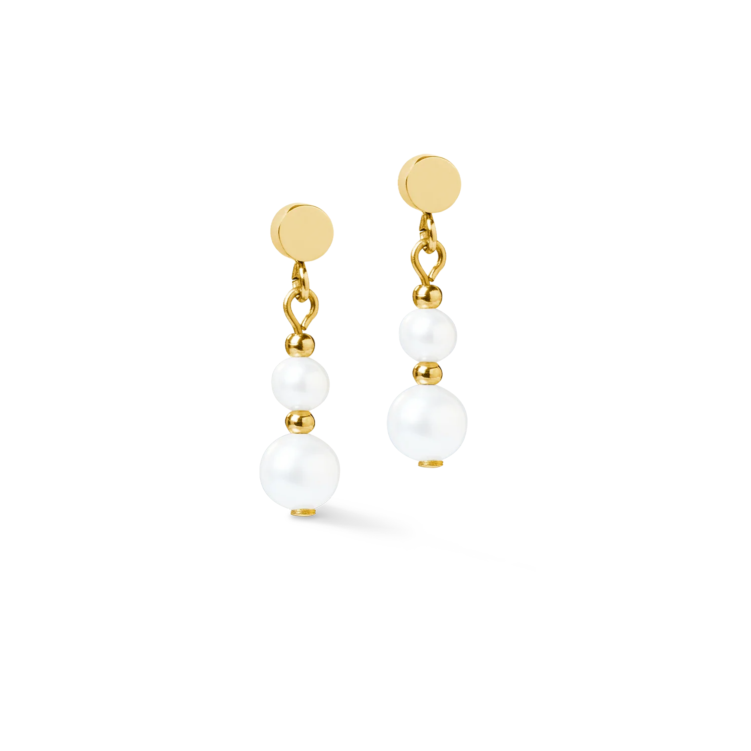 Boucles d'oreilles Pearl Drop or - Image 2