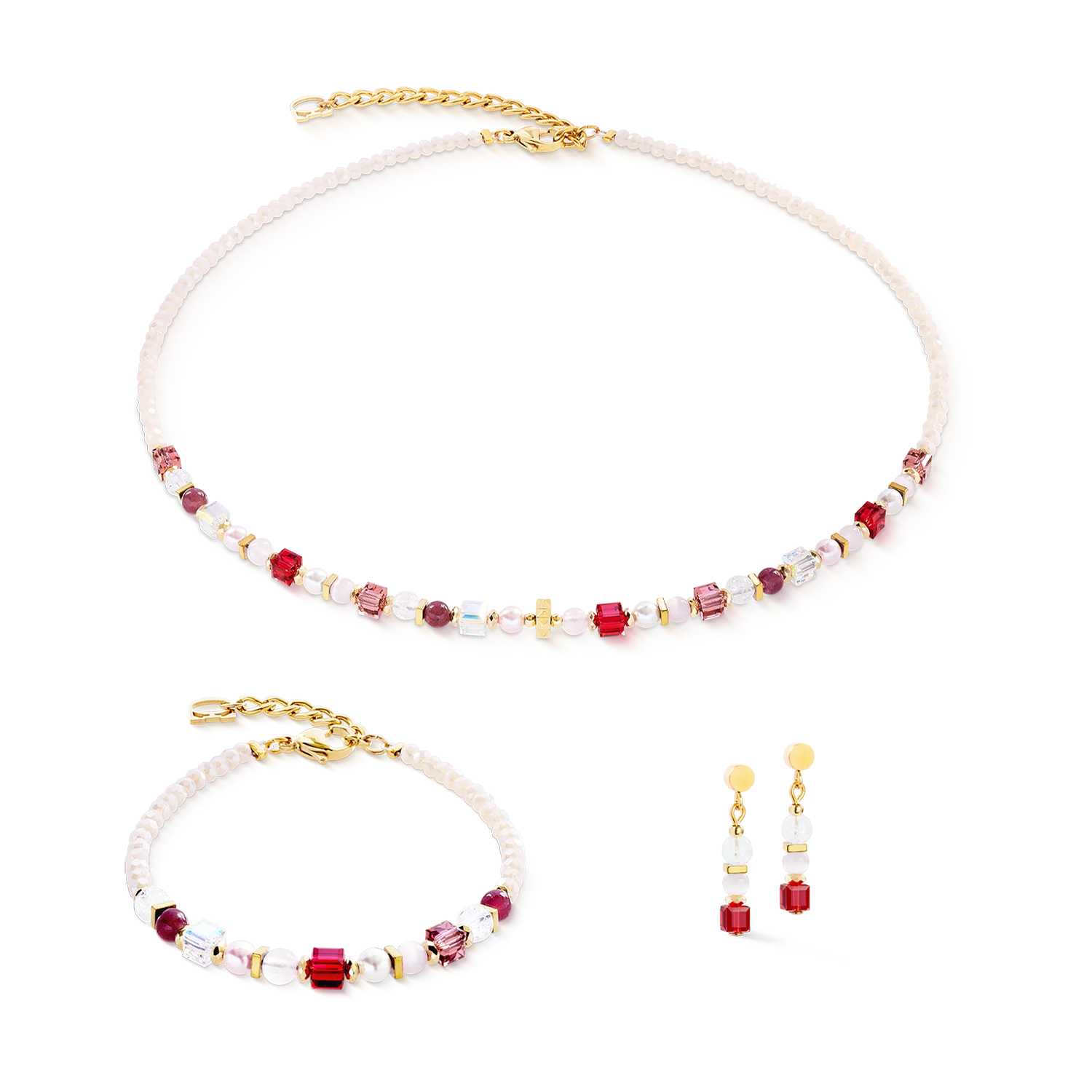 Boucles d'oreilles Princess Mix rosé blush - Image 3