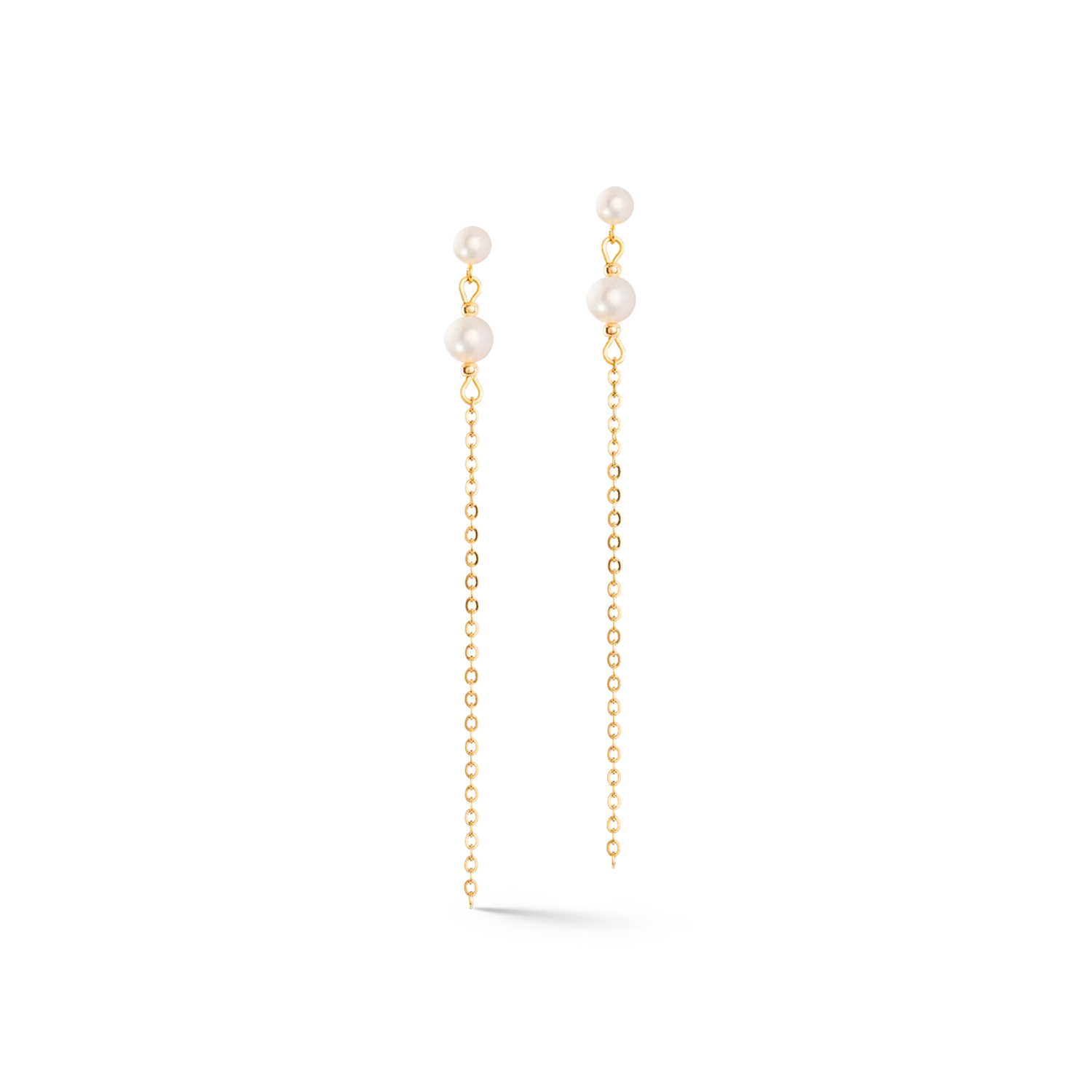Boucles d'oreilles Princess Pearls or-vert