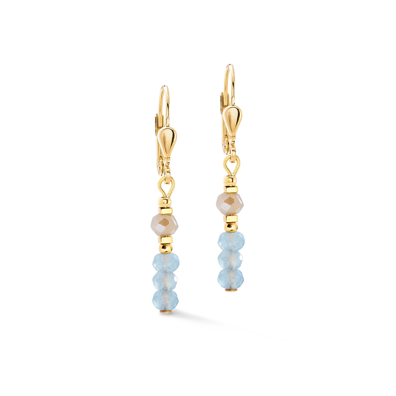 Boucles d'oreilles Rhythm Jade Sky or - Image 2