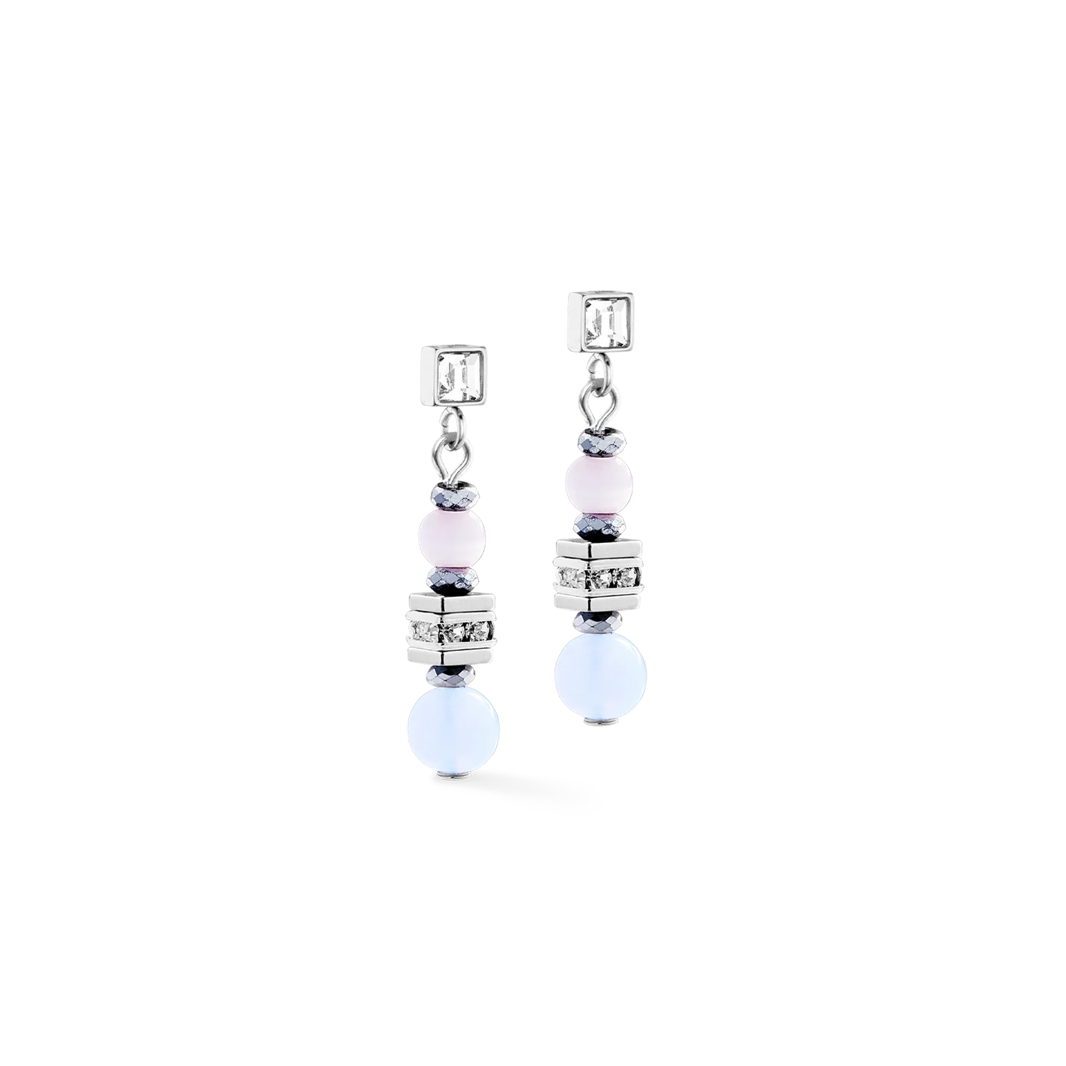 Boucles d'oreilles Shape Mix Nexus argent pastel - Image 2