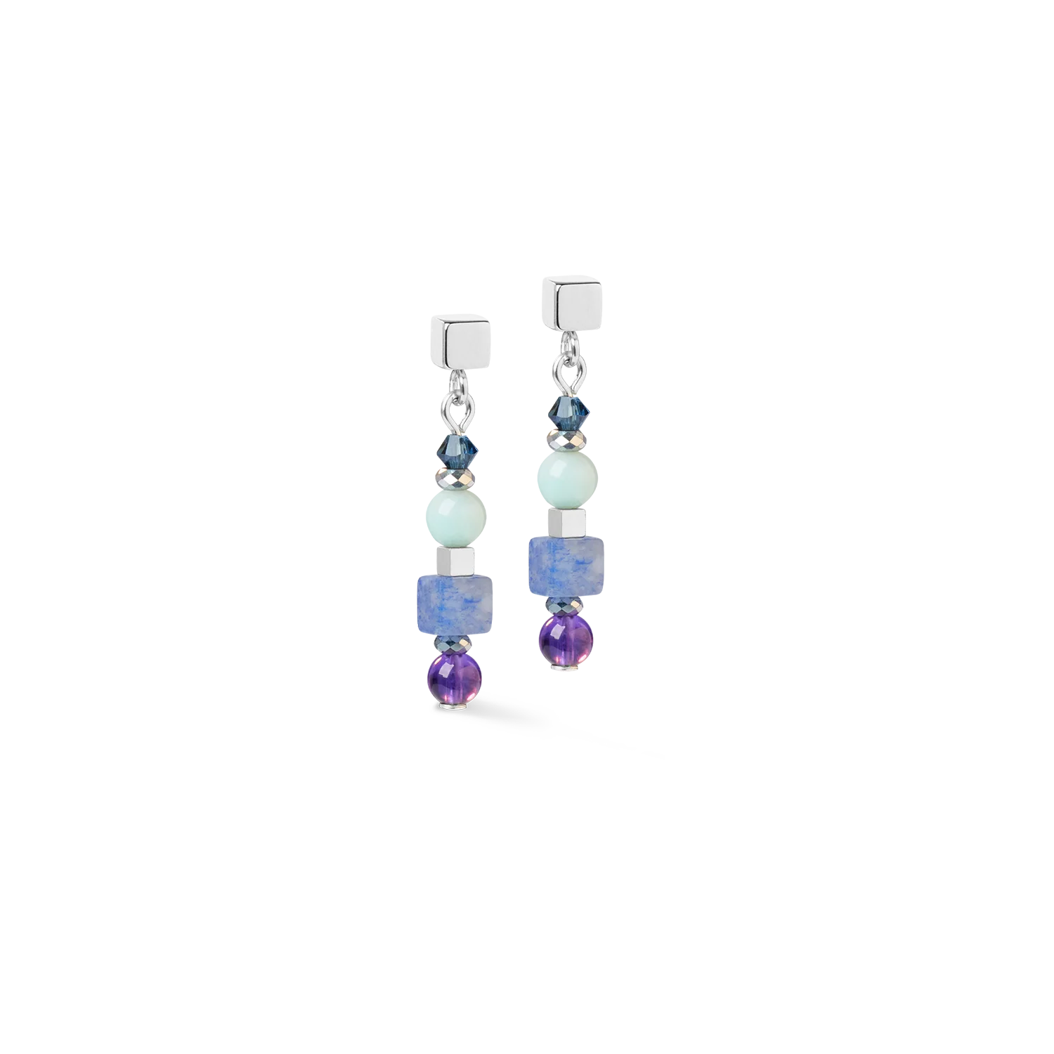 Boucles d'oreilles Shape Mix Spikes Blue Moon