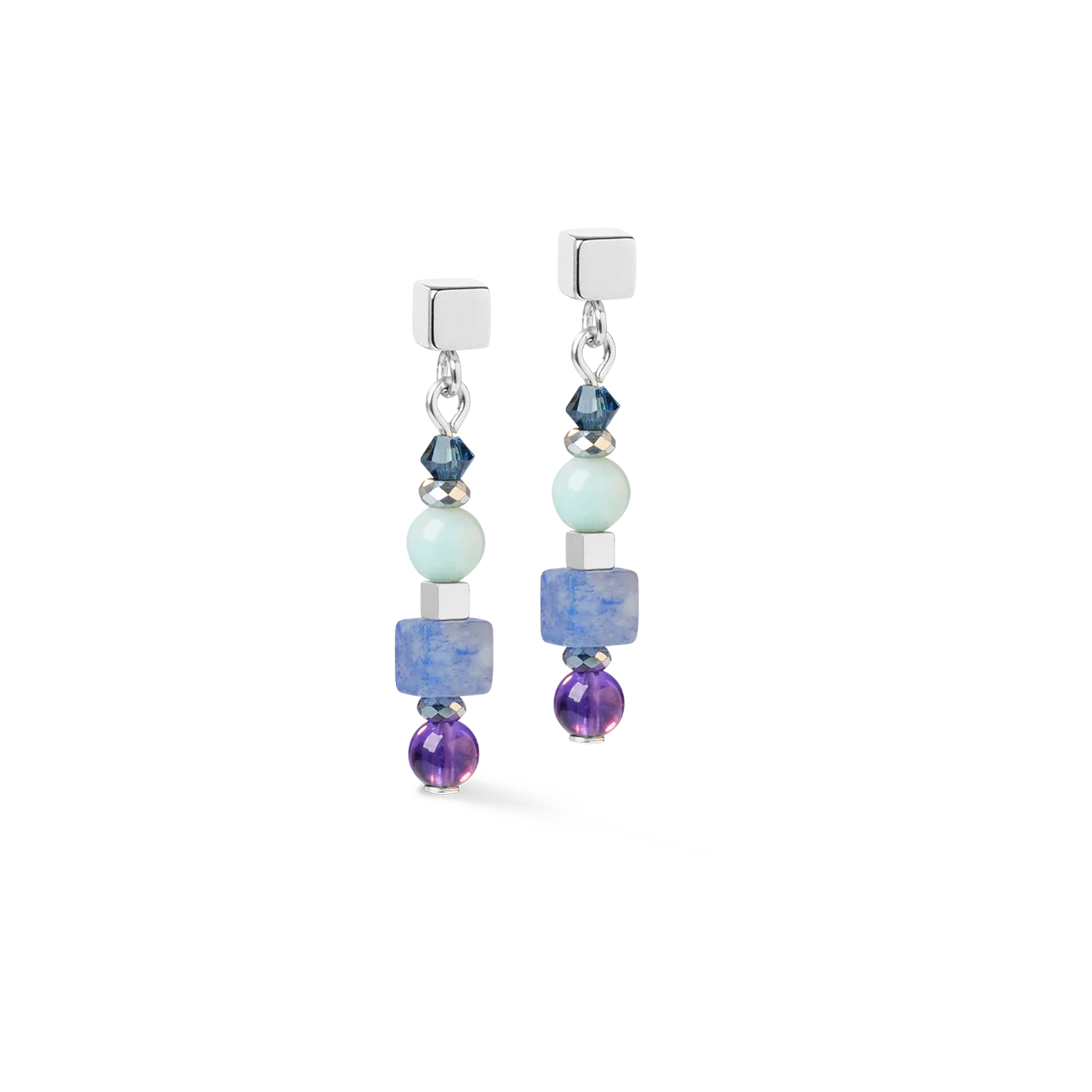 Boucles d'oreilles Shape Mix Spikes Blue Moon - Image 2