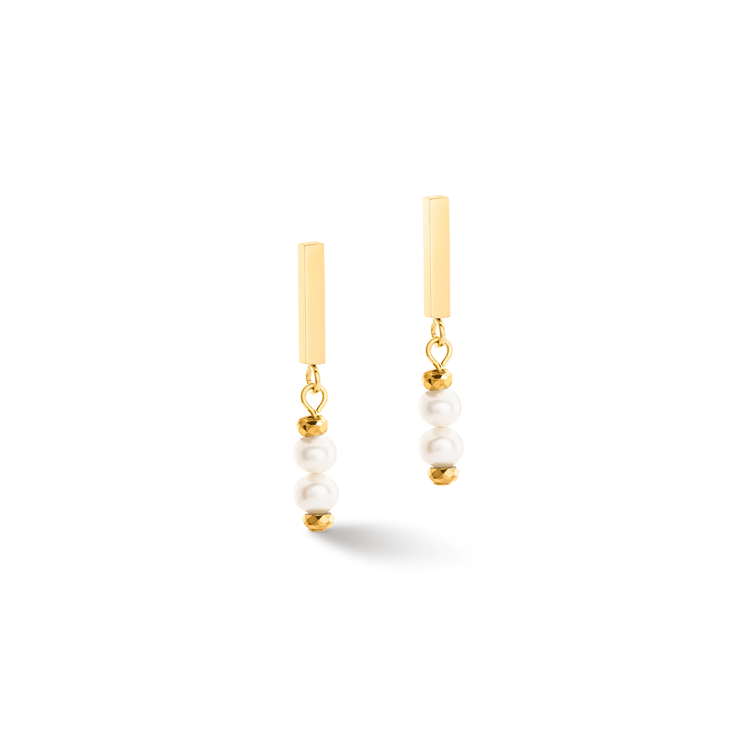 Boucles d'oreilles Shape Shifter Perles d'eau douce or