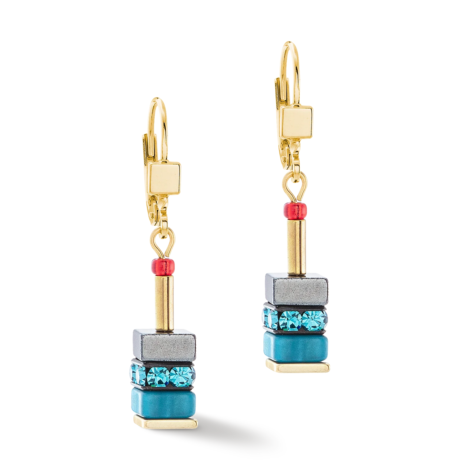 Boucles d'oreilles Sparkling Classic Elements or-énergie - Image 2