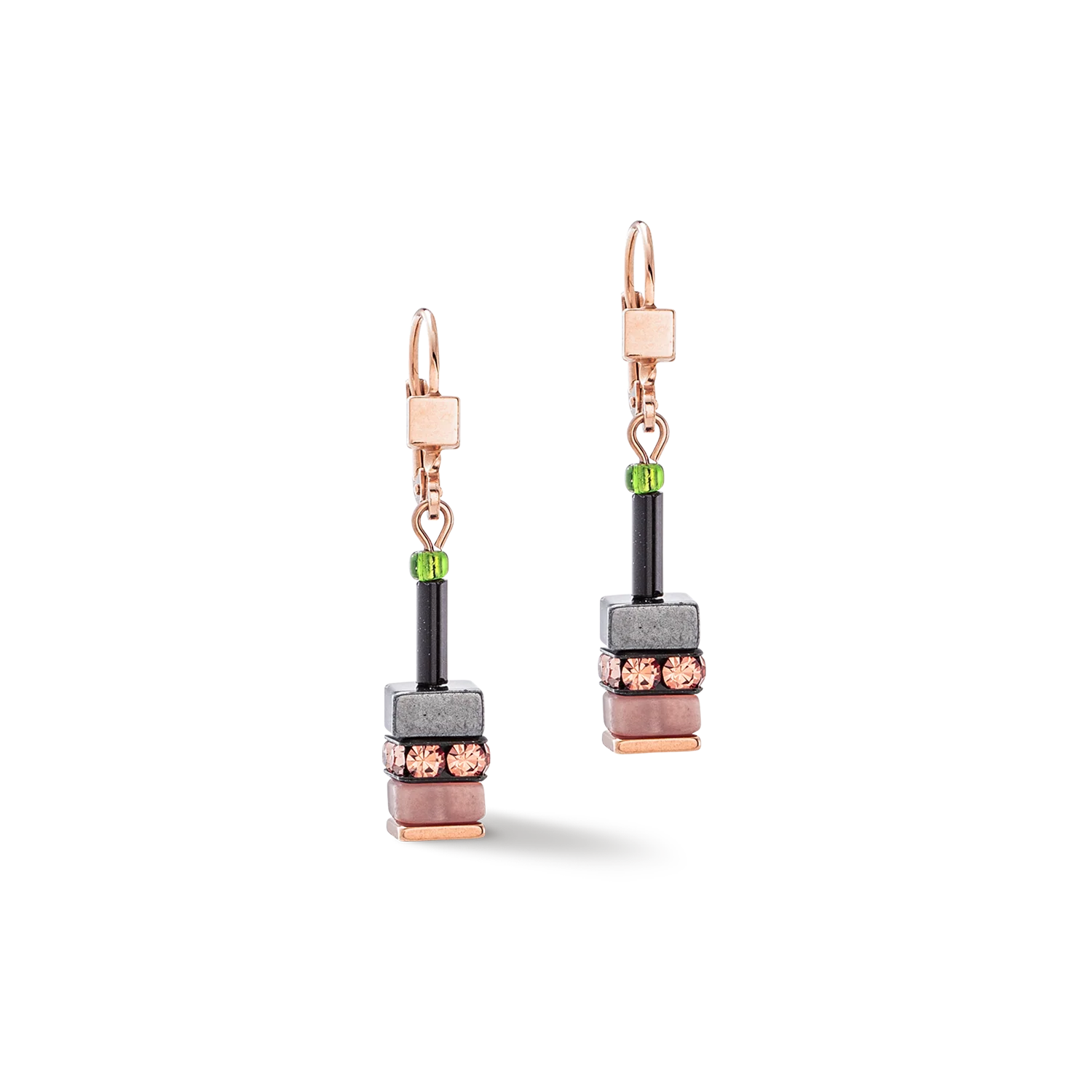 Boucles d'oreilles Sparkling Classic Elements or rose-automne