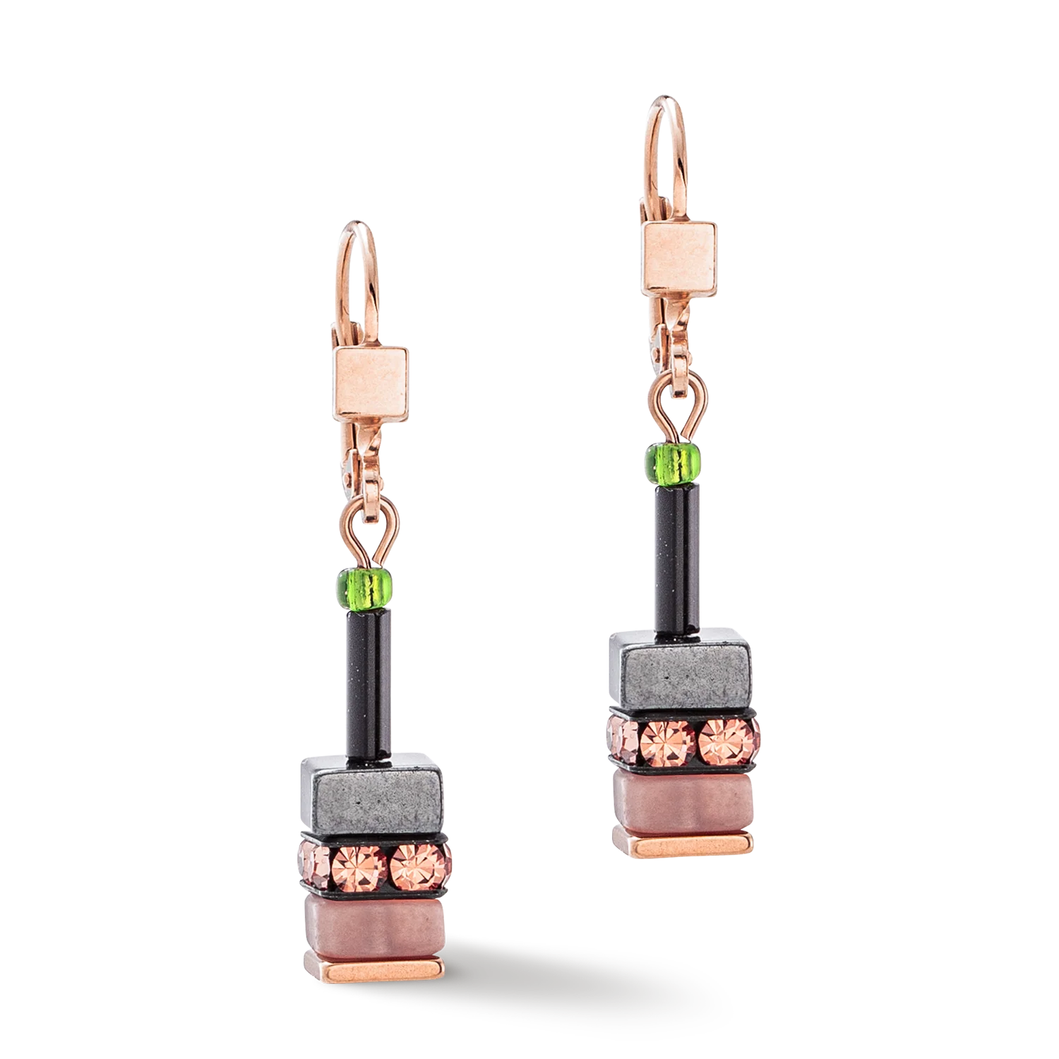 Boucles d'oreilles Sparkling Classic Elements or rose-automne - Image 2