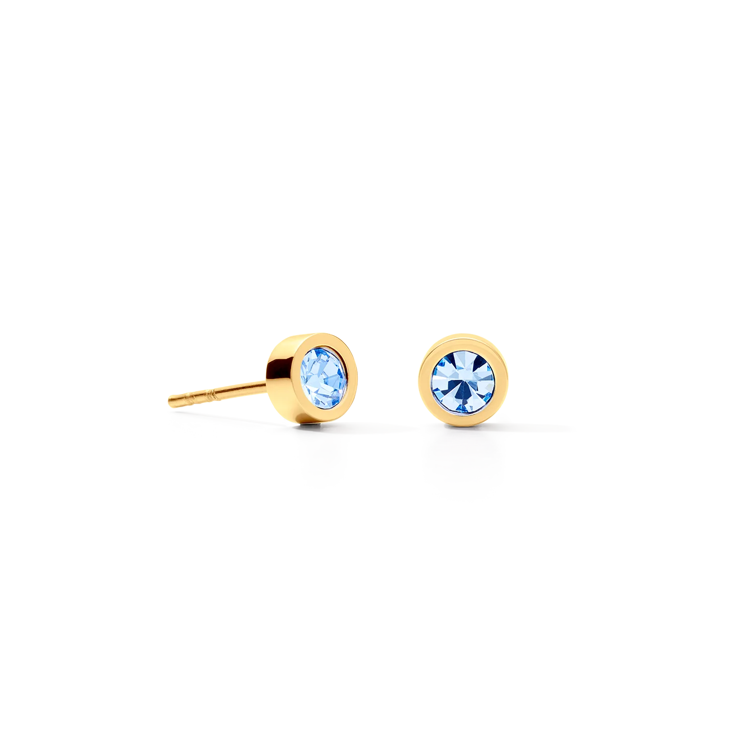 Boucles d'oreilles Sparkling Dot or-bleu clair