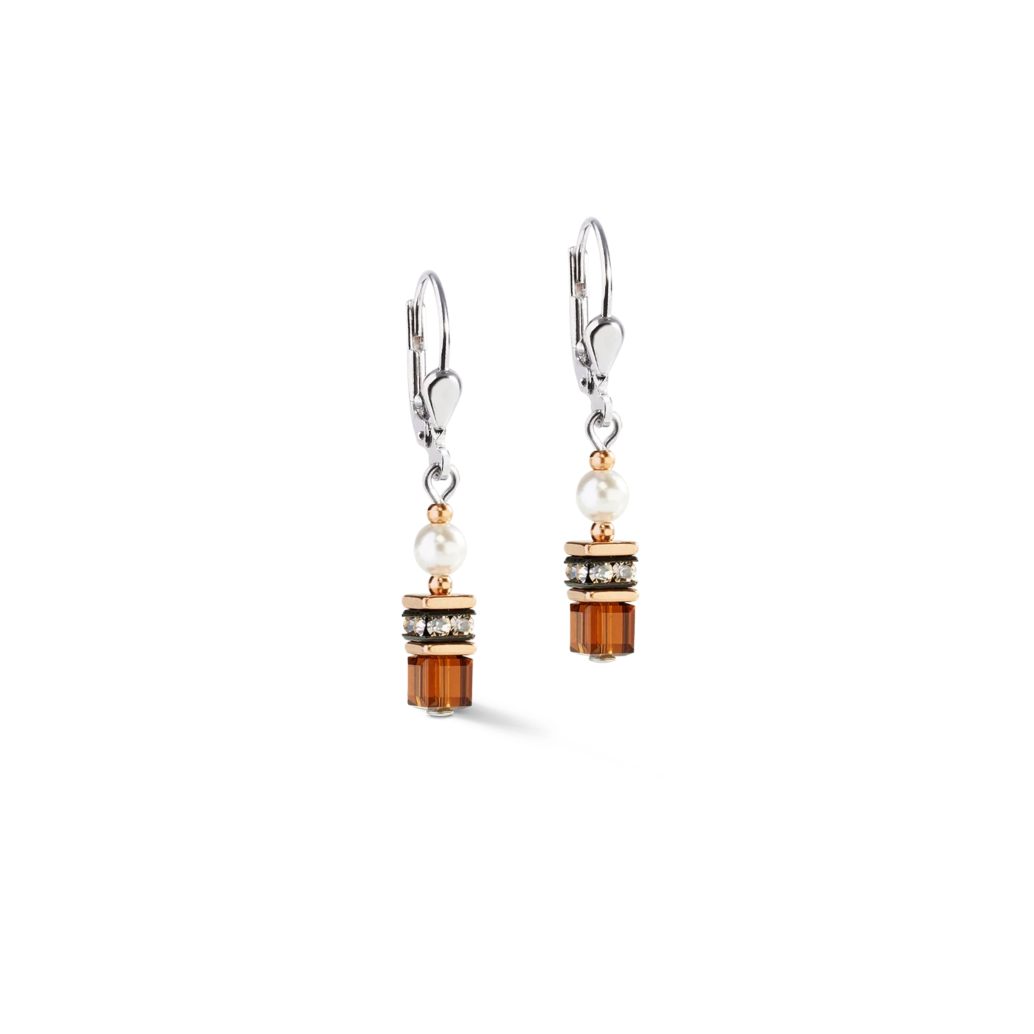 Boucles d'oreilles Sparkling Princess Mocha Mousse