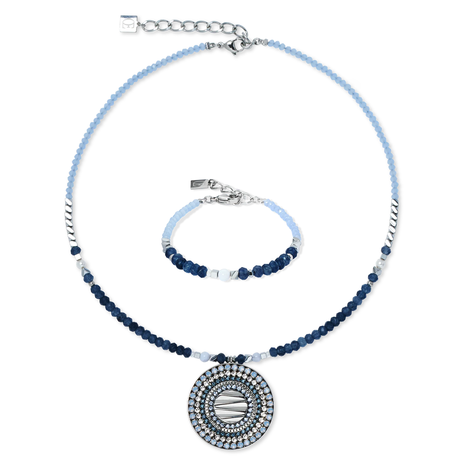 Bracelet Amulette Modern Future argent-bleu - Image 3