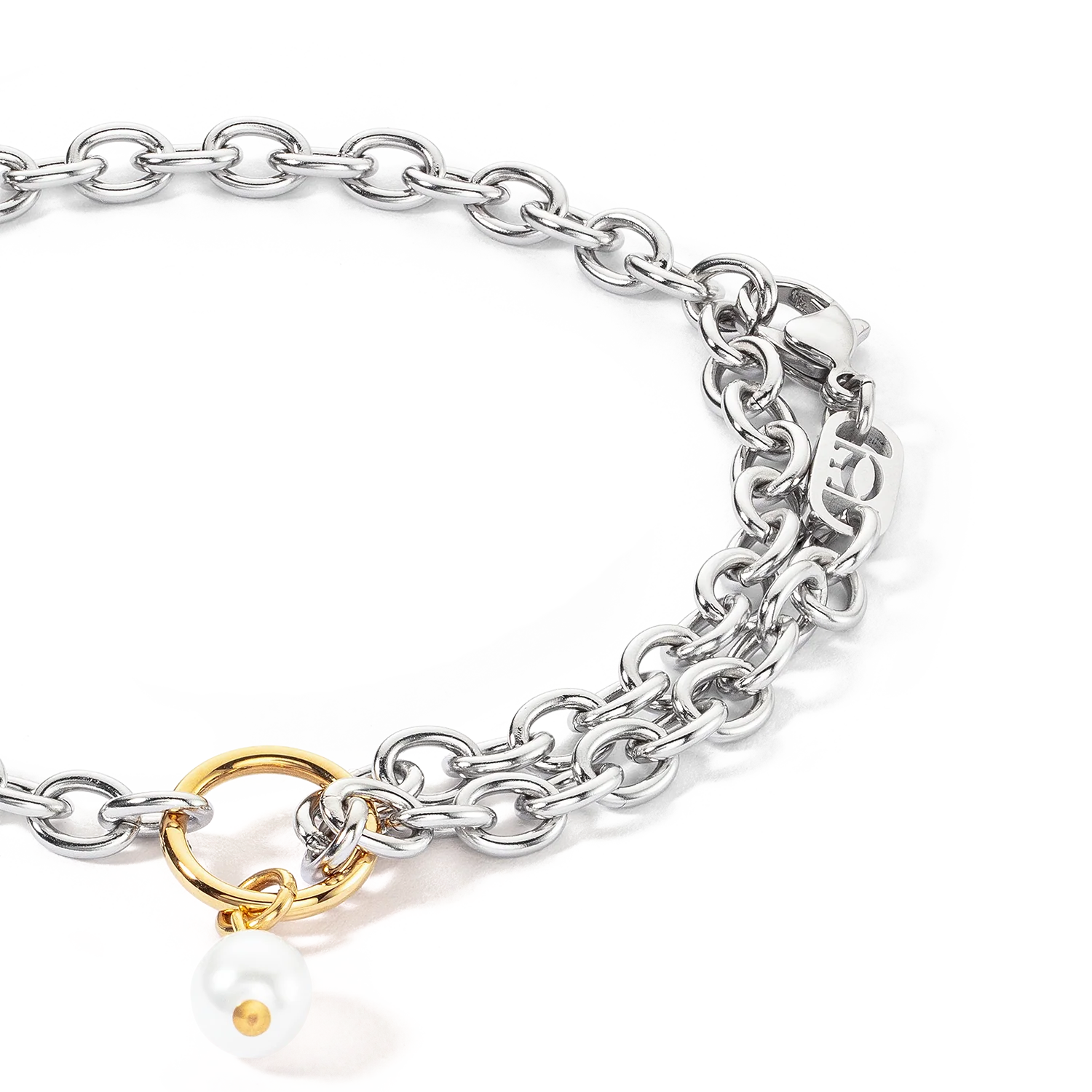 Bracelet Art Déco Elegance bicolore - Image 2