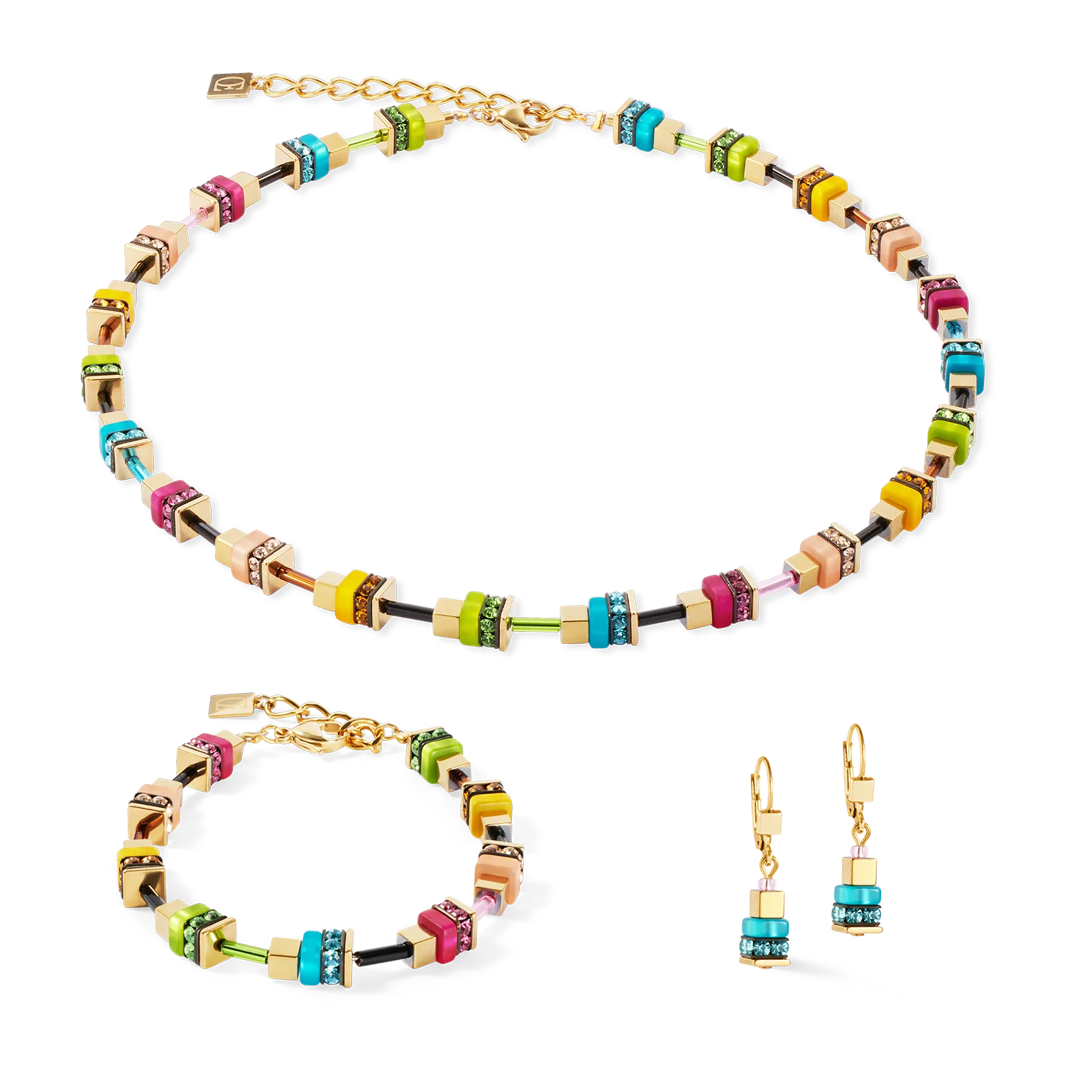 Bracelet Boho Sunset Cube rainbow - Image 3
