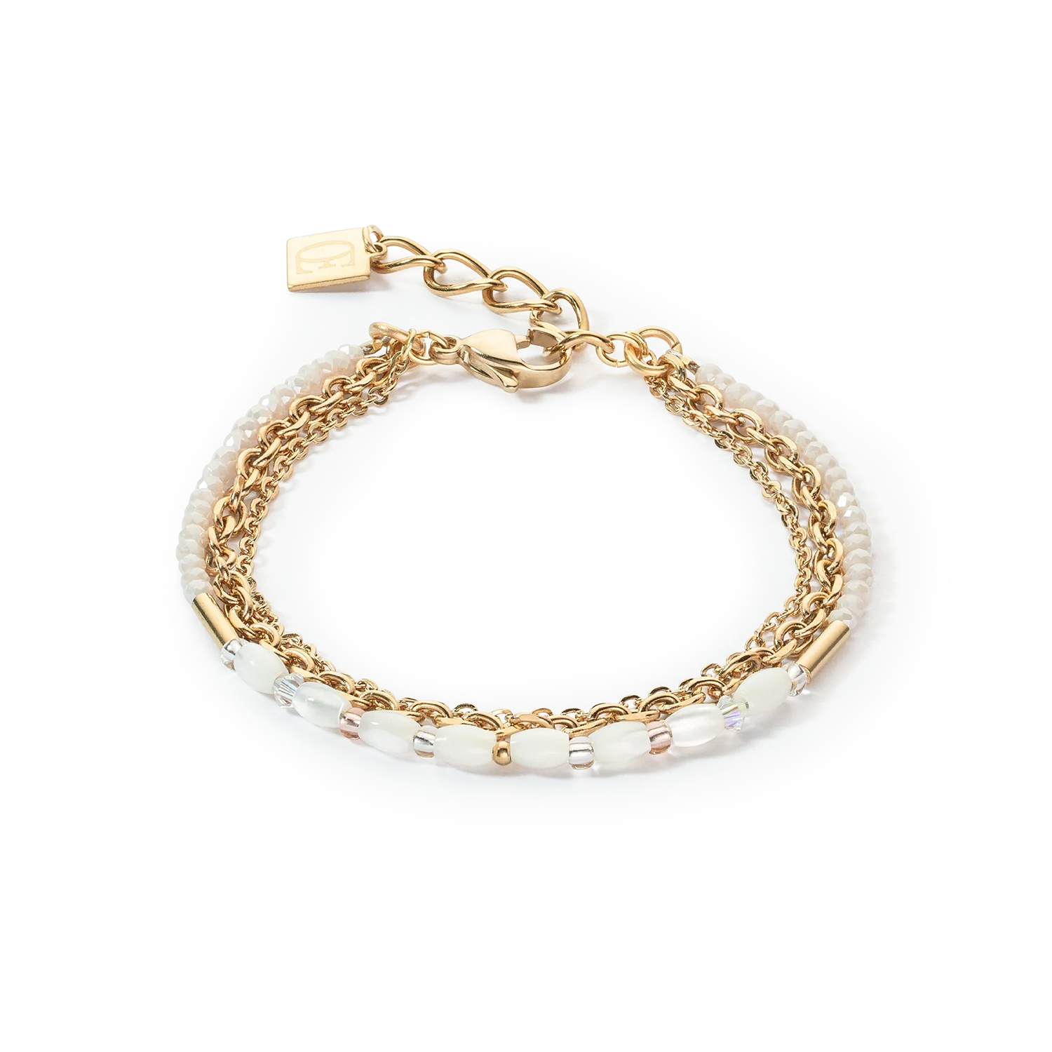 Bracelet Brilliant Square Layer or
