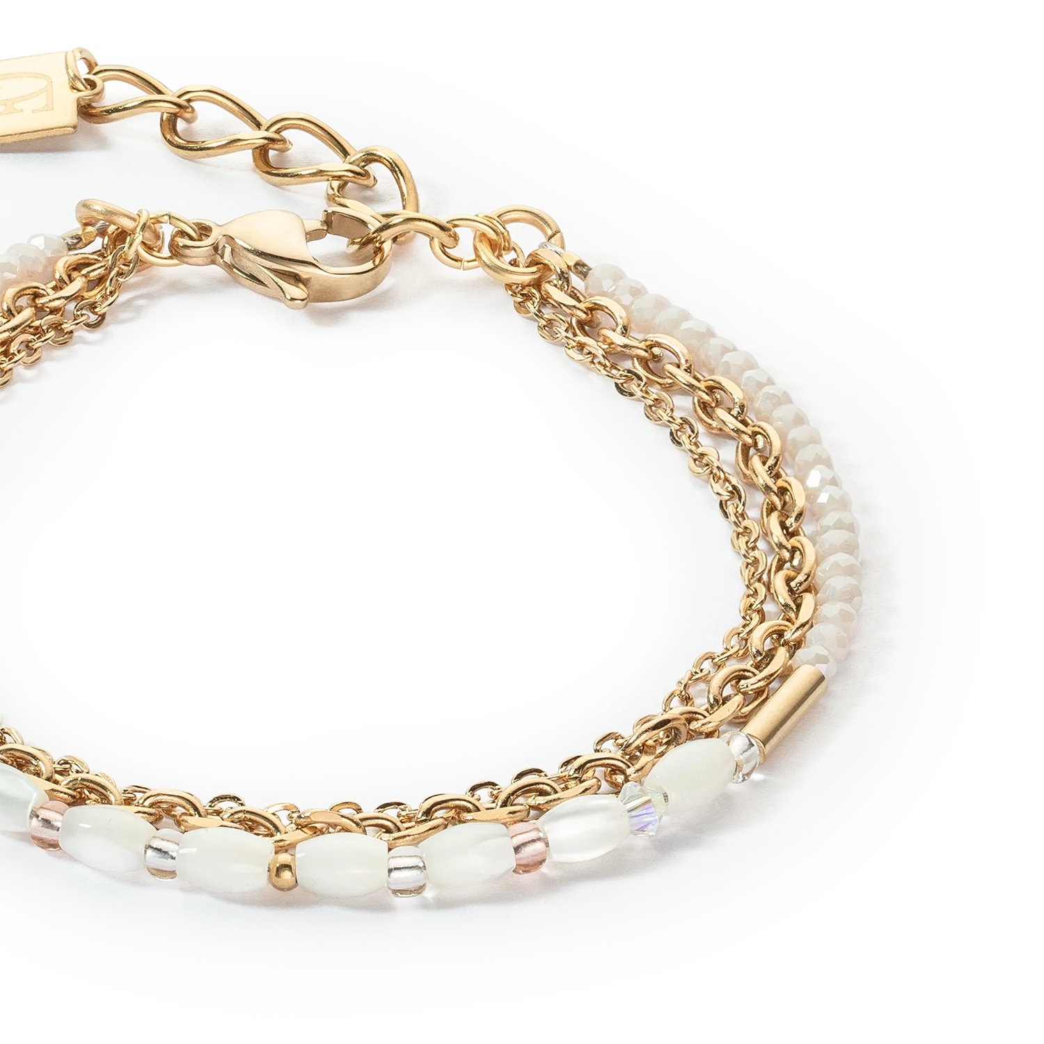 Bracelet Brilliant Square Layer or - Image 2
