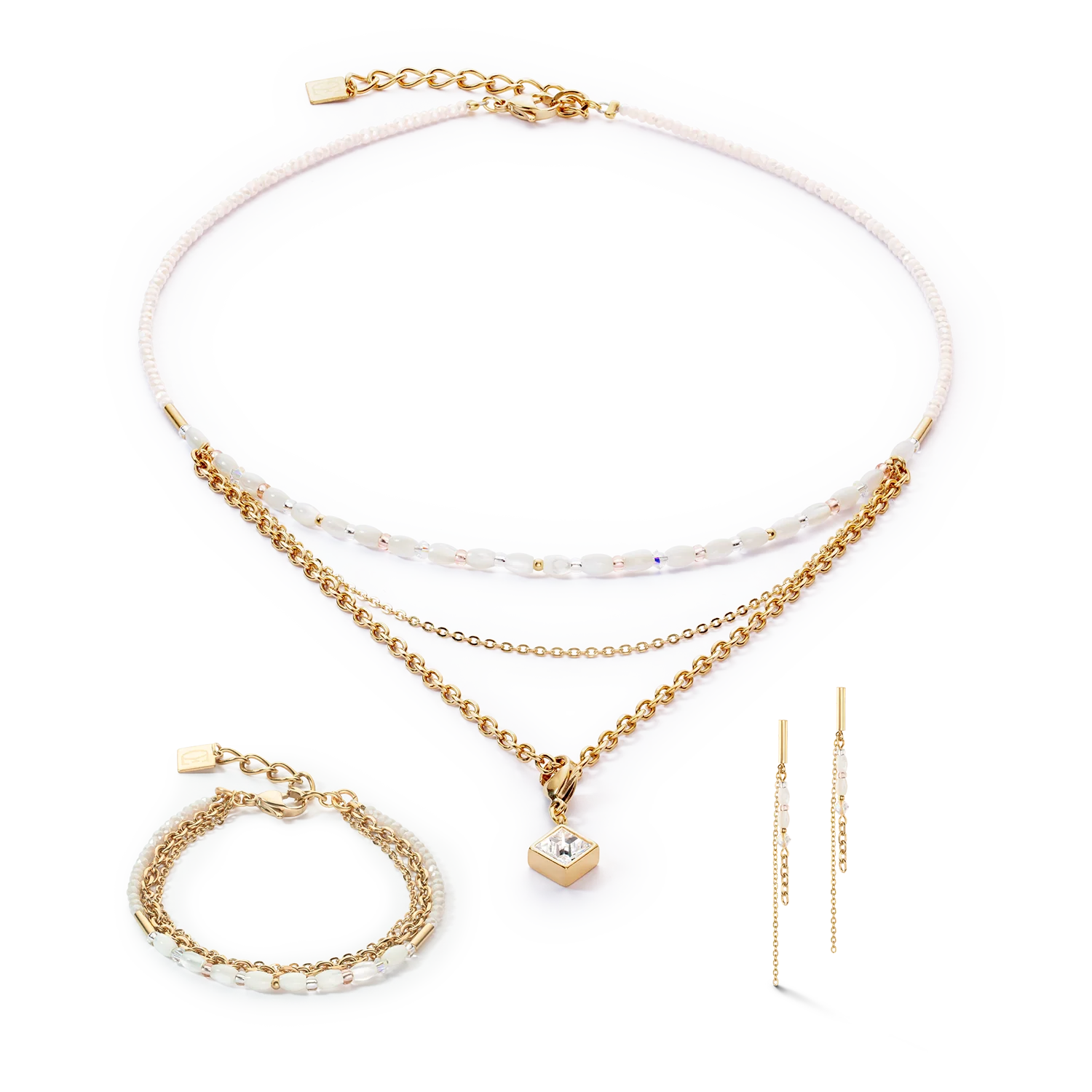 Bracelet Brilliant Square Layer or - Image 3