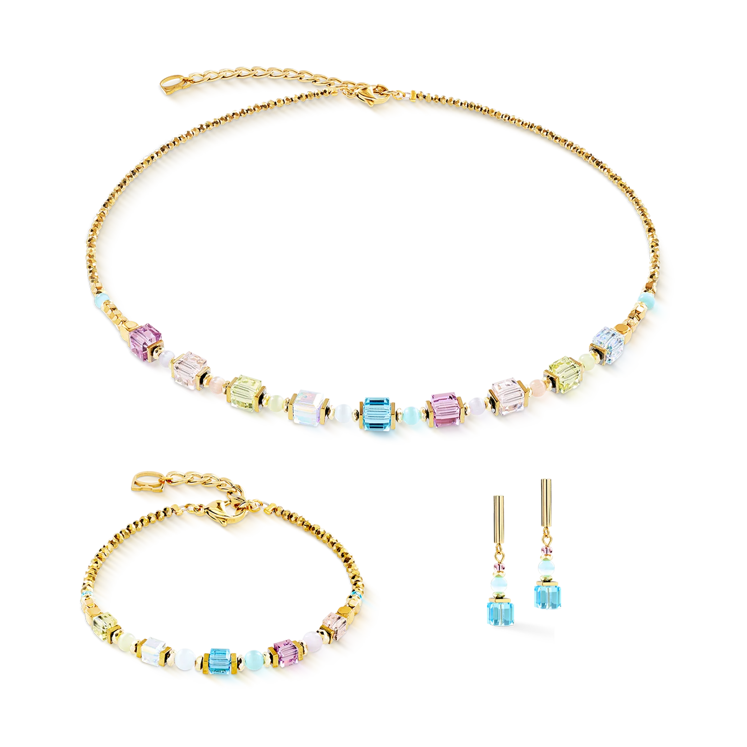 Bracelet Cube Aura pastel or - Image 3