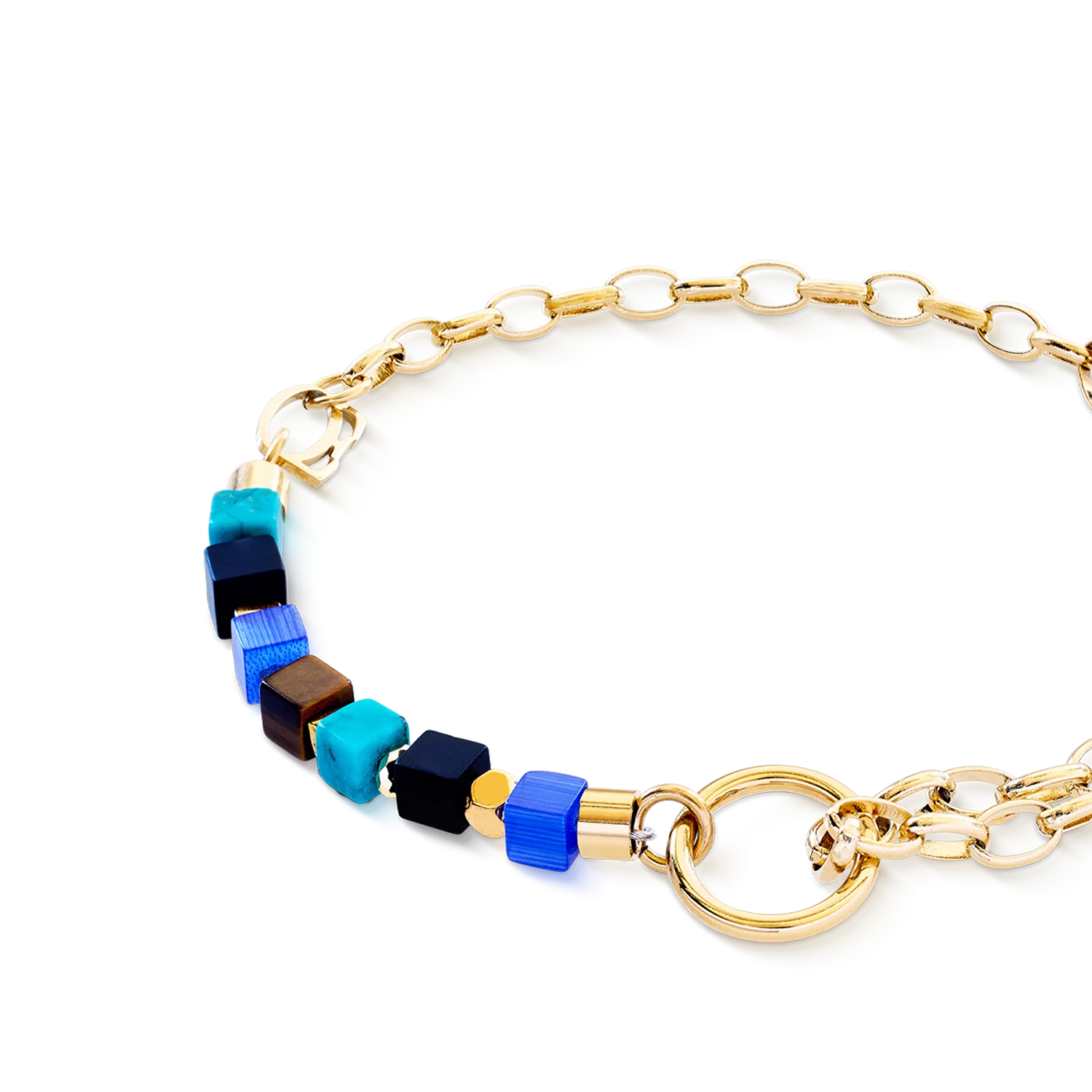 Bracelet Cube Mosaic Lagoon or - Image 2