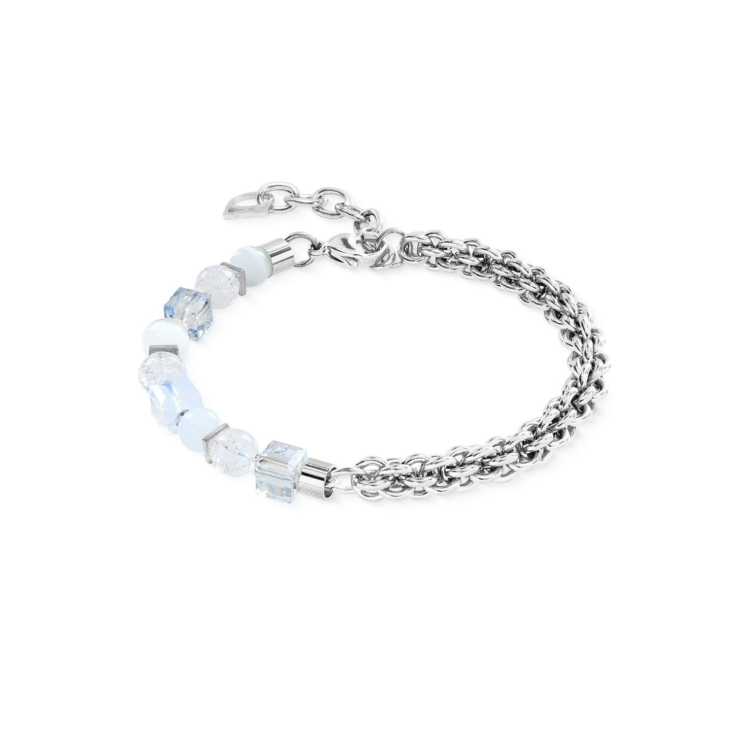 Bracelet Cube Nexus argent blanc