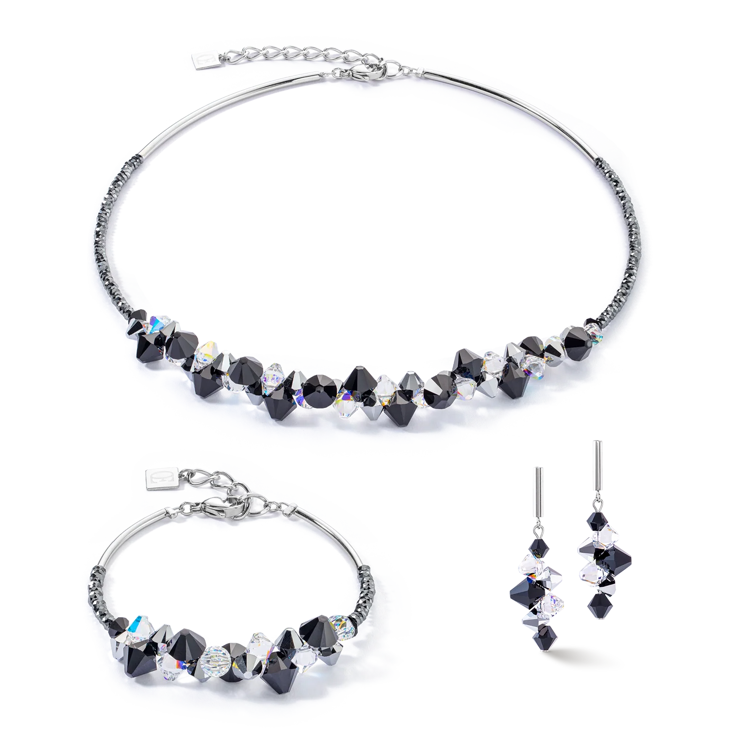 Bracelet Dancing Crystals Update argent-noir - Image 3