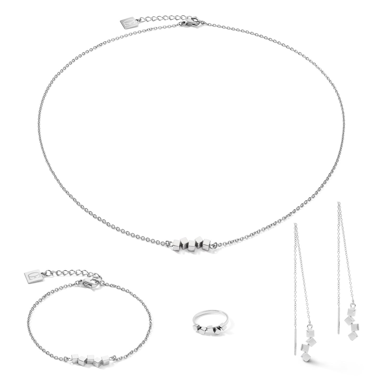 Bracelet Dancing GeoCUBE® small acier argent - Image 3
