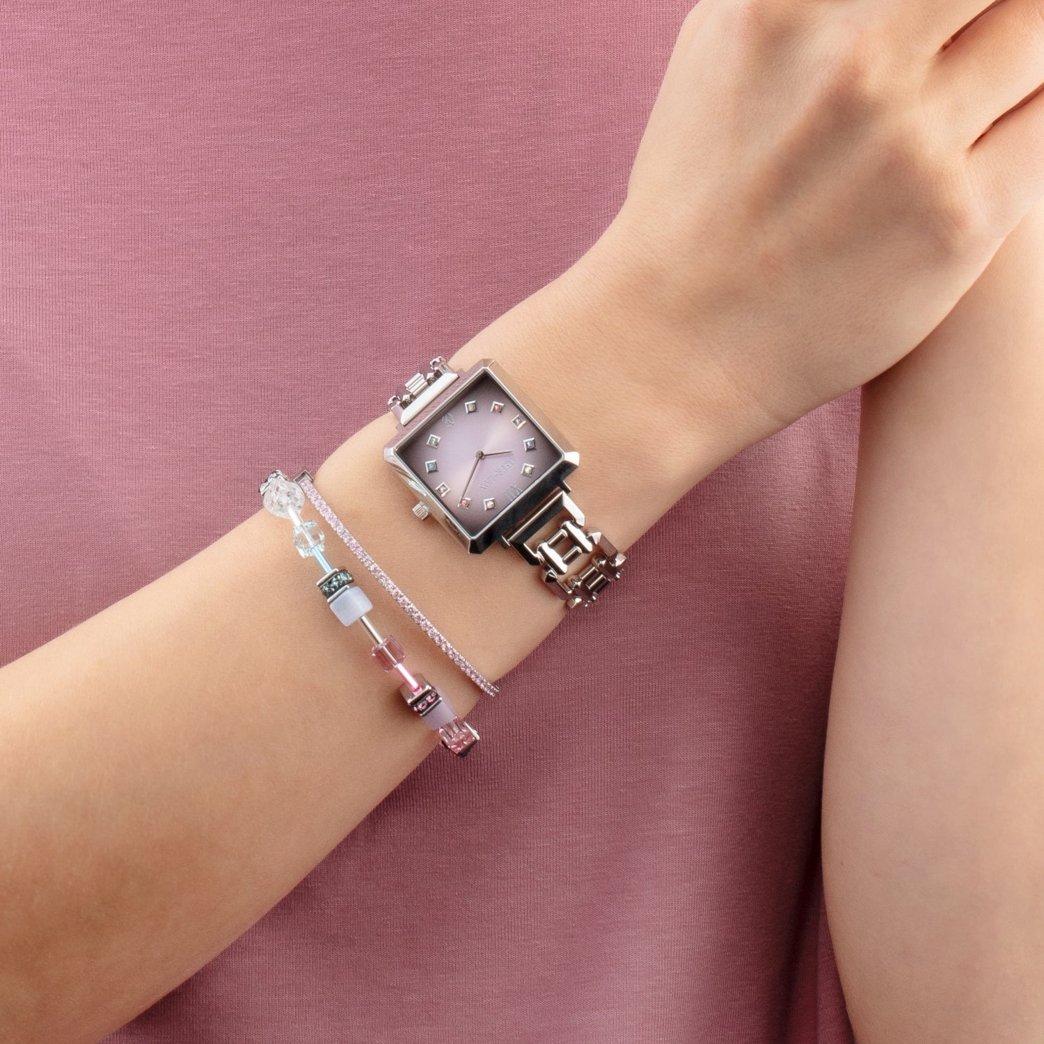 Bracelet Eternal Love argent-rose - Image 4
