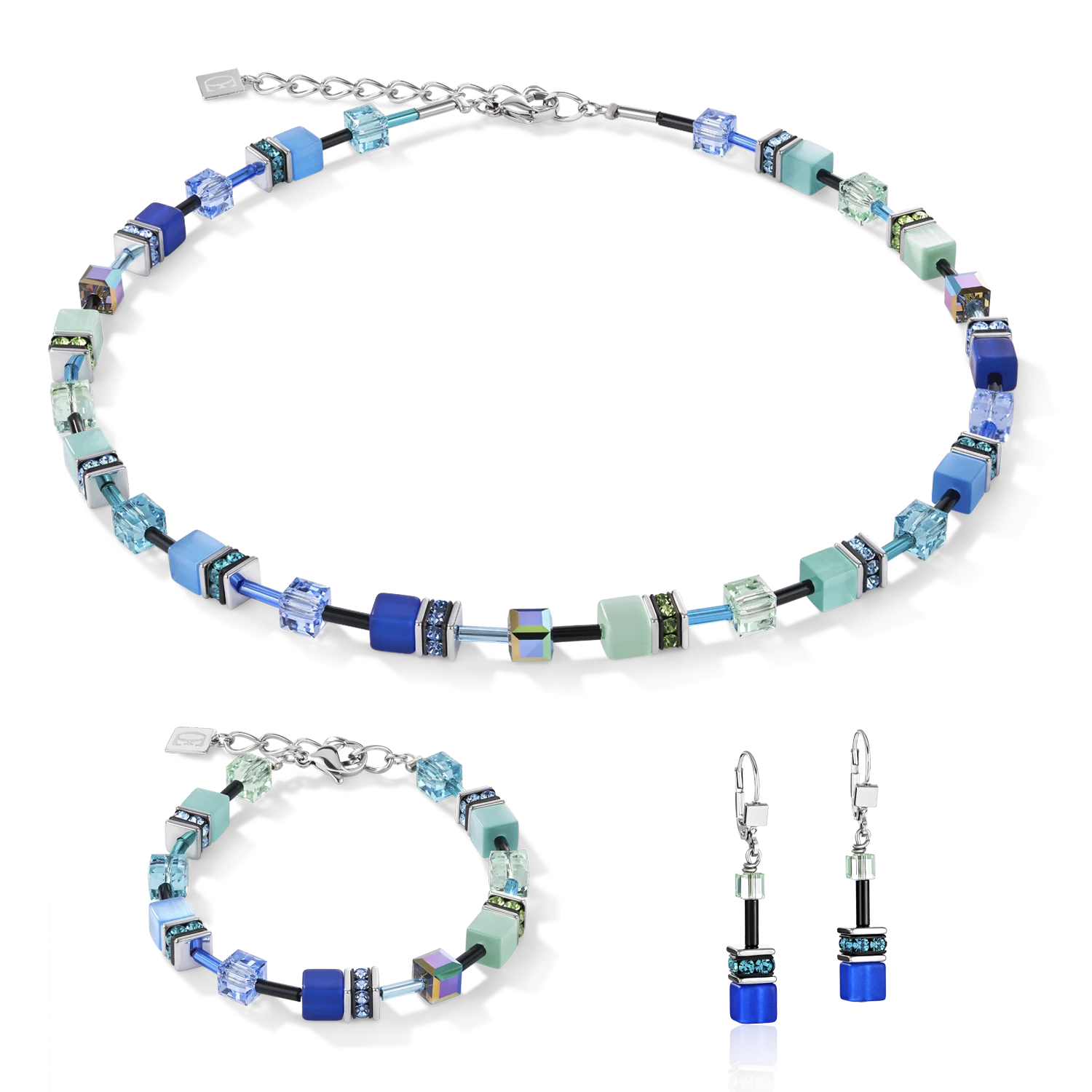 Bracelet GeoCUBE® bleu-vert - Image 3