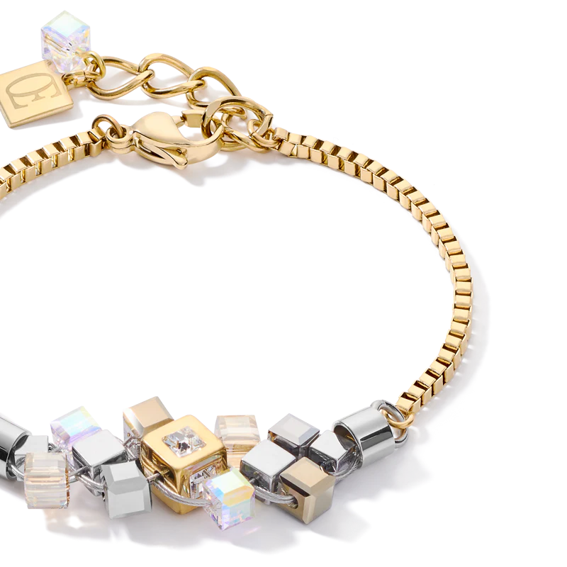 Bracelet GeoCUBE® cluster or-argent - Image 2
