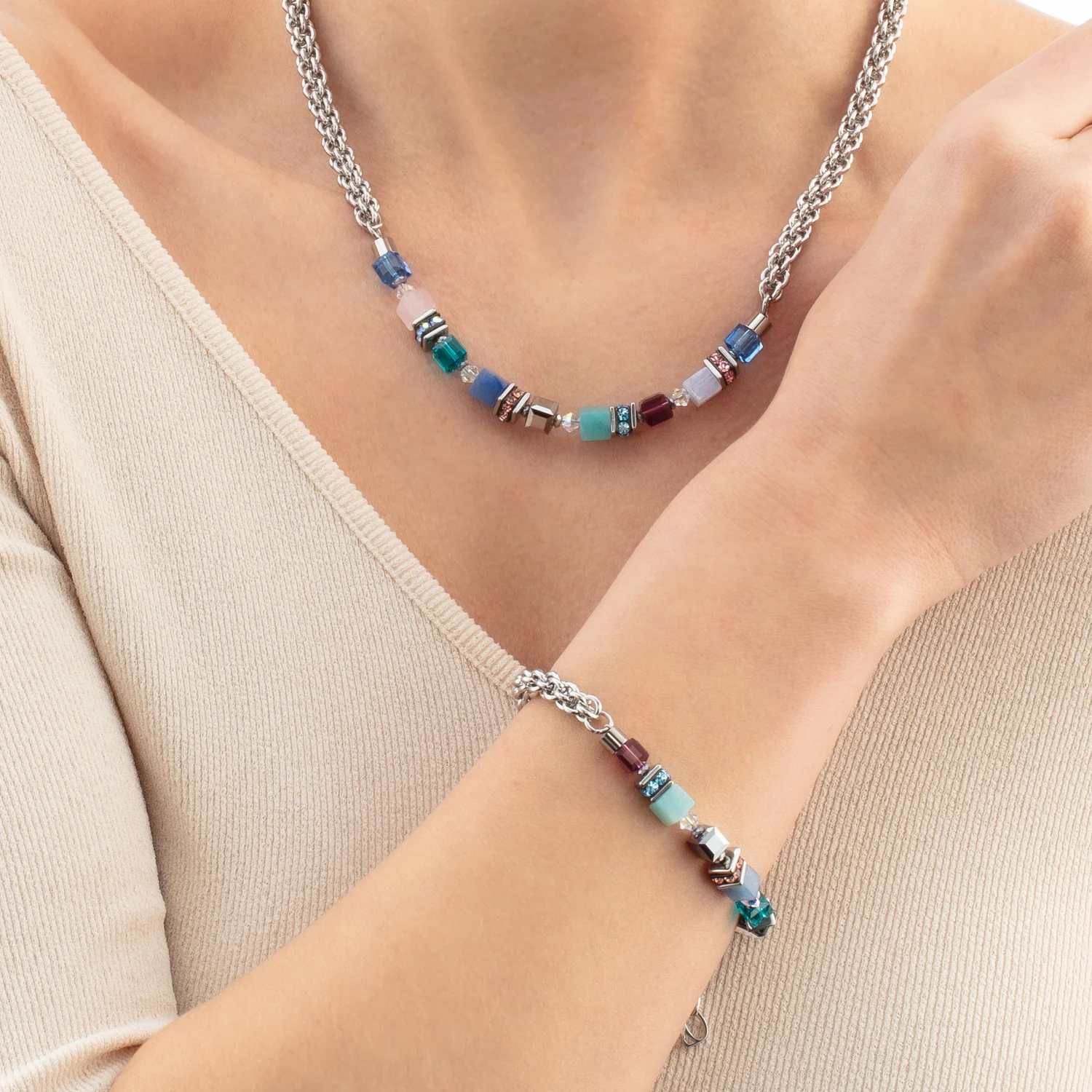 Bracelet GeoCUBE® Fusion Summer argent-couture - Image 4