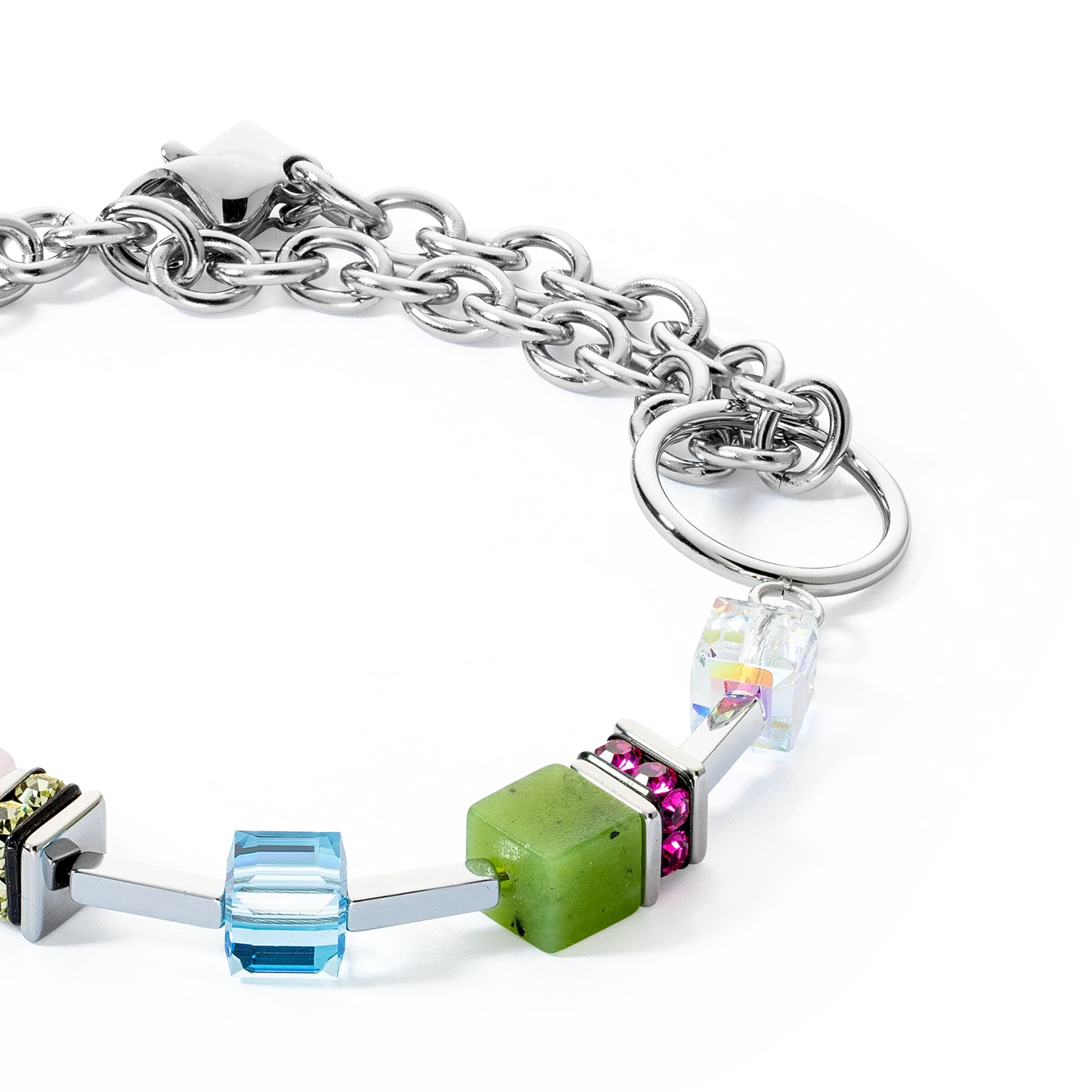 Bracelet GeoCUBE® Iconic Boho argent-multicolore - Image 2