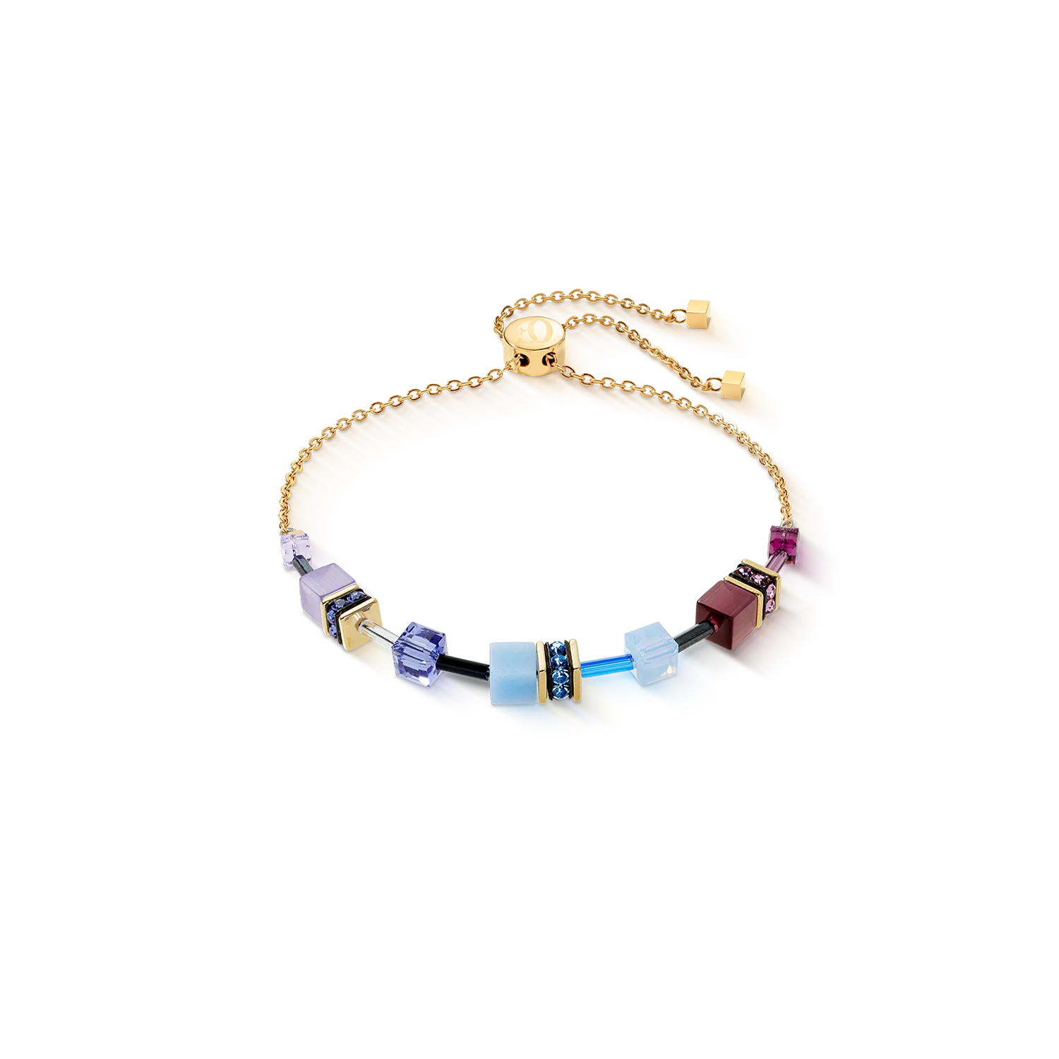Bracelet GeoCUBE® Iconic Chain Mystic Orchid gold
