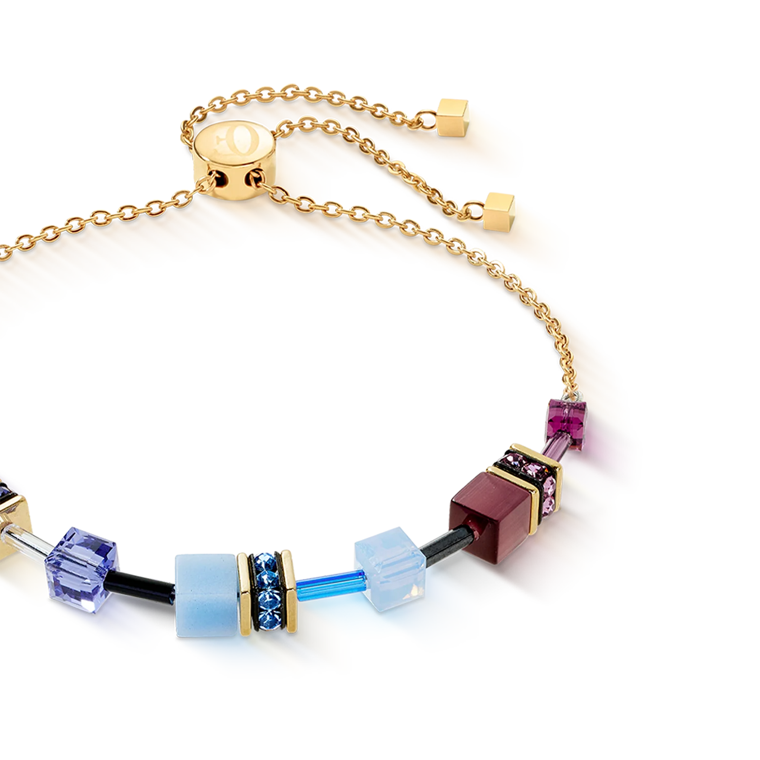 Bracelet GeoCUBE® Iconic Chain Mystic Orchid gold - Image 2