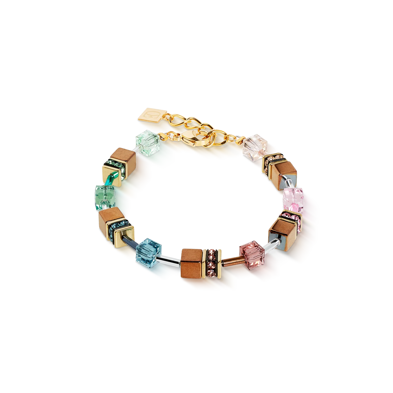 Bracelet GeoCUBE® Iconic Metallic Art Nouveau or