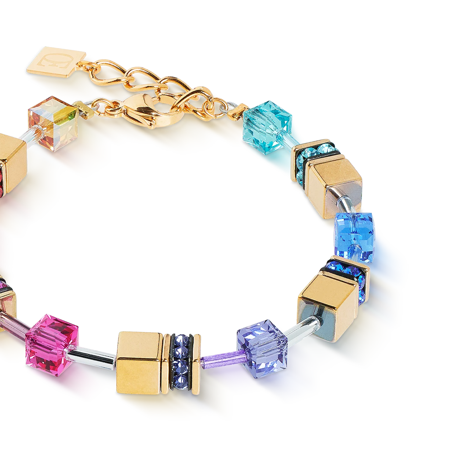Bracelet GeoCUBE® Iconic Metallic Rainbow or - Image 2