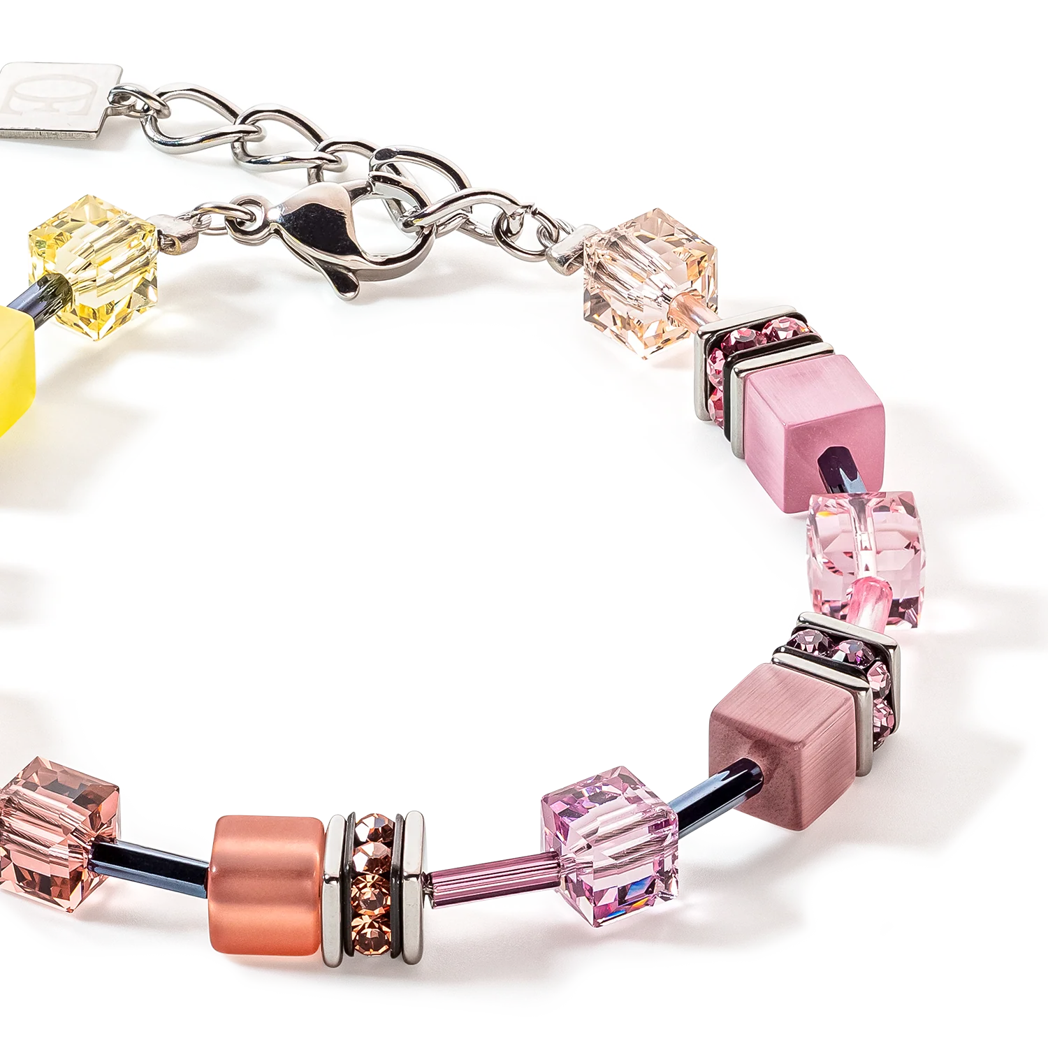 Bracelet GeoCUBE® Iconic Multicolour Vintage lilas-jaune - Image 2