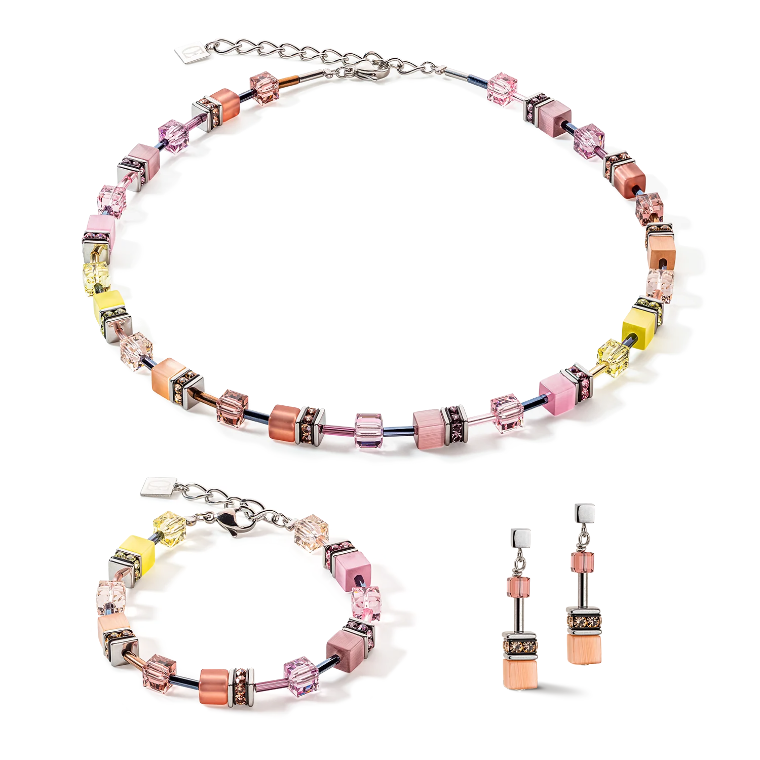 Bracelet GeoCUBE® Iconic Multicolour Vintage lilas-jaune - Image 3