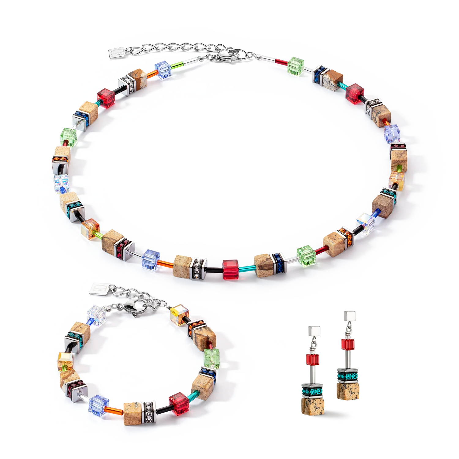 Bracelet GeoCUBE® Iconic Nature multicolore marron - Image 3