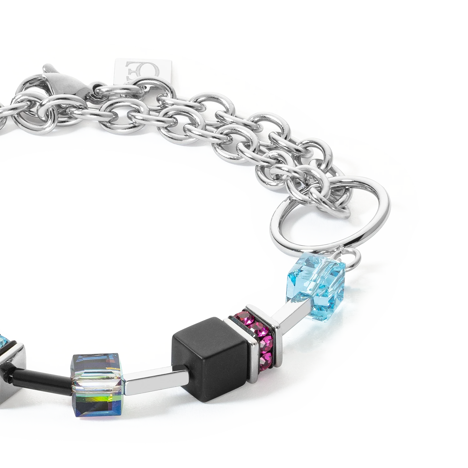 Bracelet GeoCUBE® Iconic Precious Chain argent-multicolore - Image 2