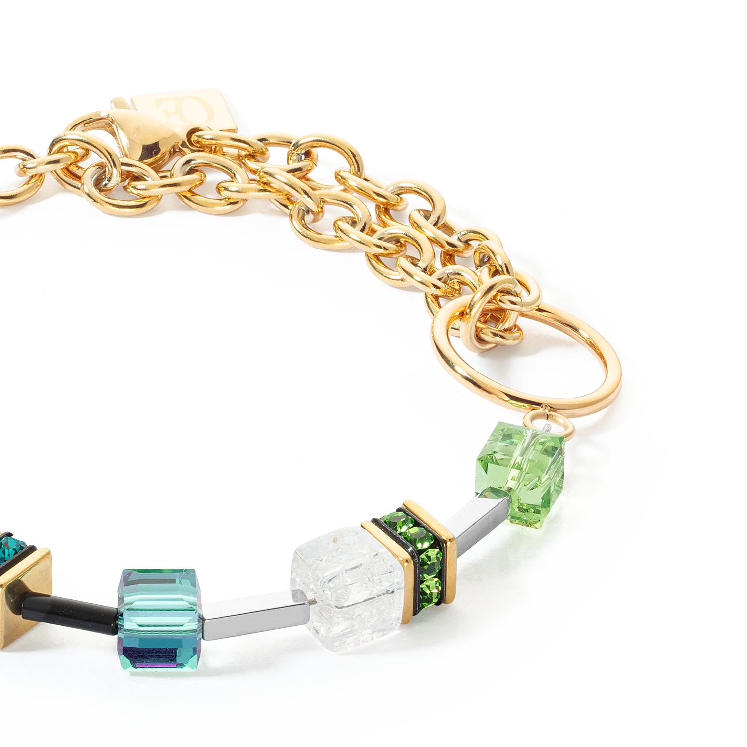 Bracelet GeoCUBE® Iconic Precious Chain or-multicolore - Image 2